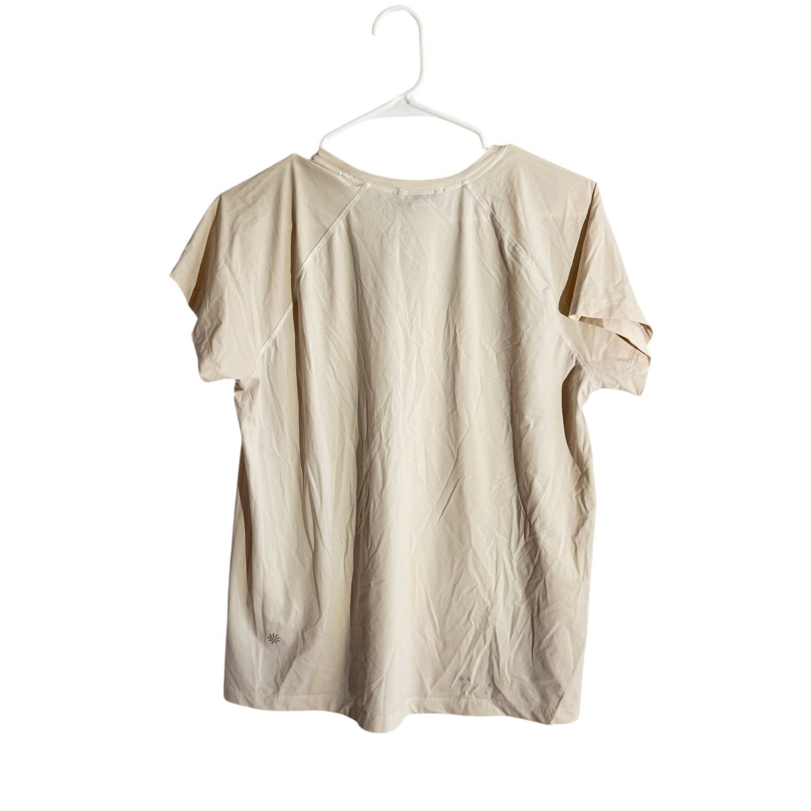 Athleta Athleta Beige Short Sleeve blouse– Size Small Size S / US 4 / IT 40 - 7 Thumbnail