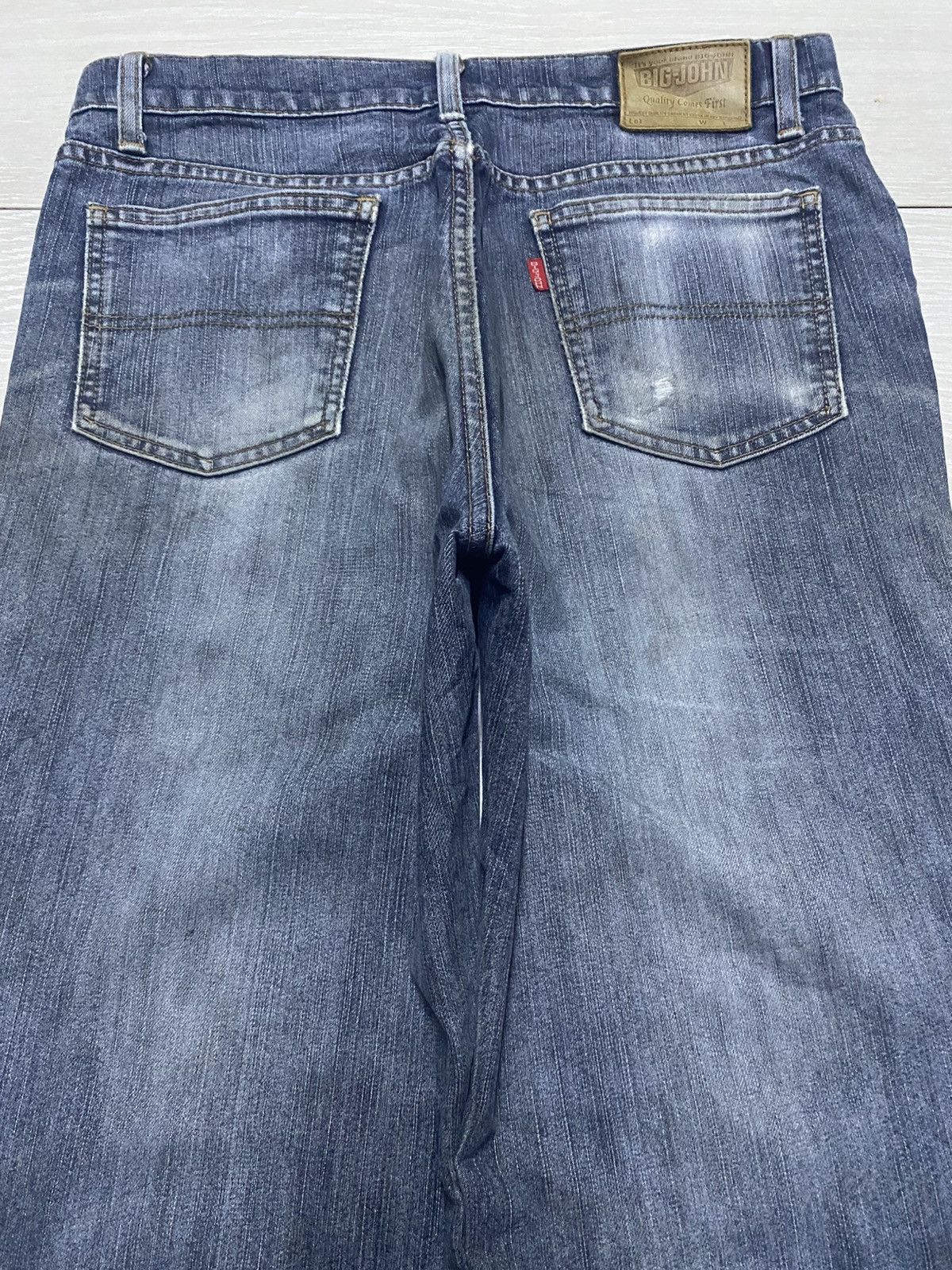 Big John Vintage Big John Japan Grunge Distressed Repair Jeans Size US 30 / EU 46 - 4 Thumbnail