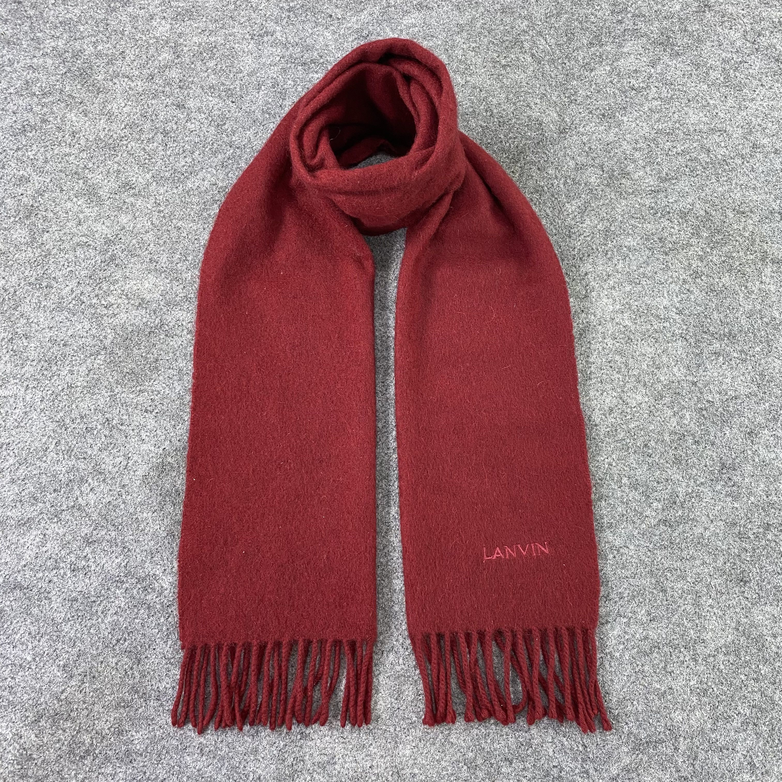Lanvin Lanvin Cashmere Muffler / Scarf / Neckwear -T1510 Size ONE SIZE - 1 Thumbnail