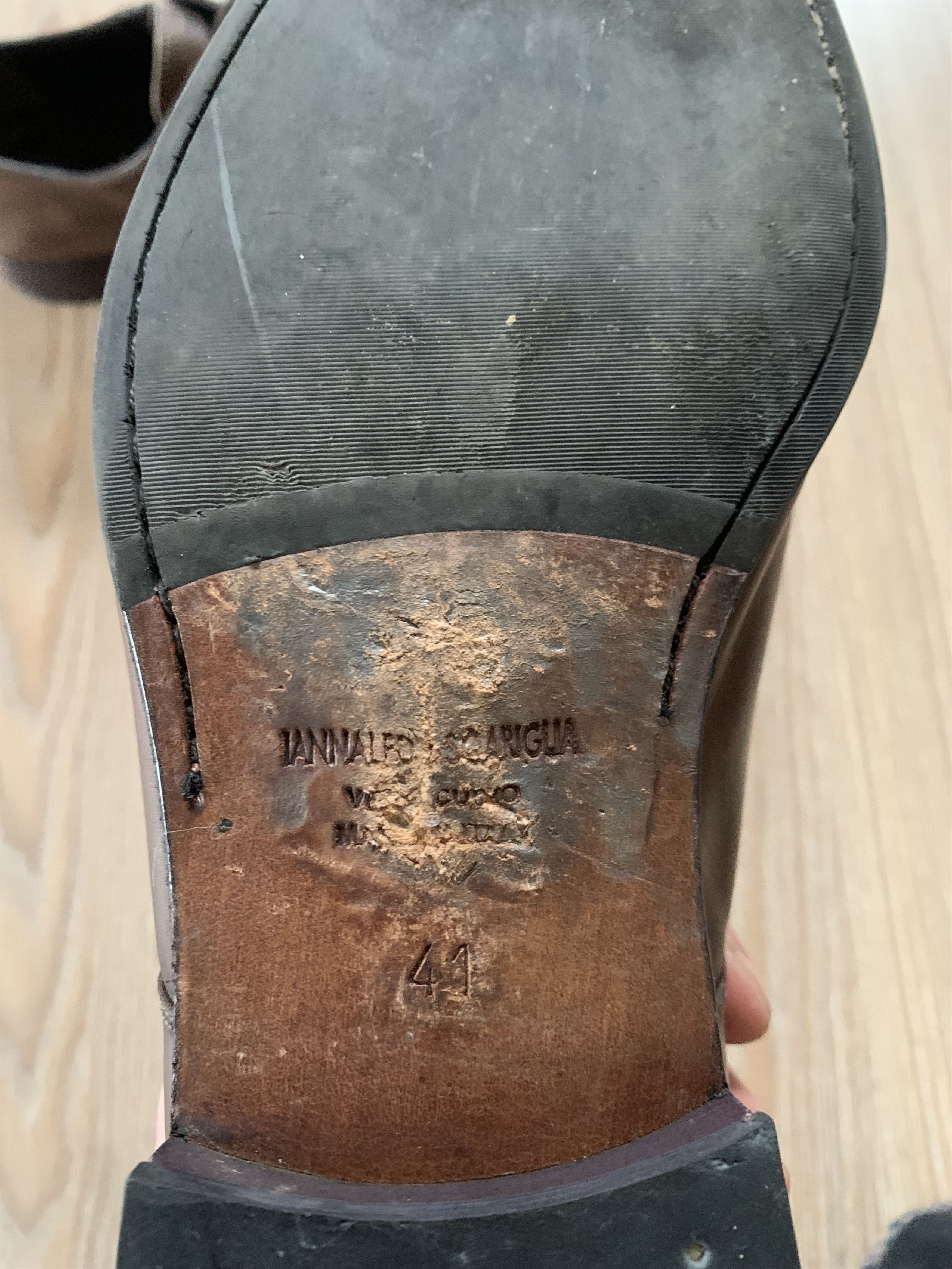 Other AnnAlfo & Sgariglia Brown Leather Derby Shoes Size US 11 / EU 44 - 12 Thumbnail