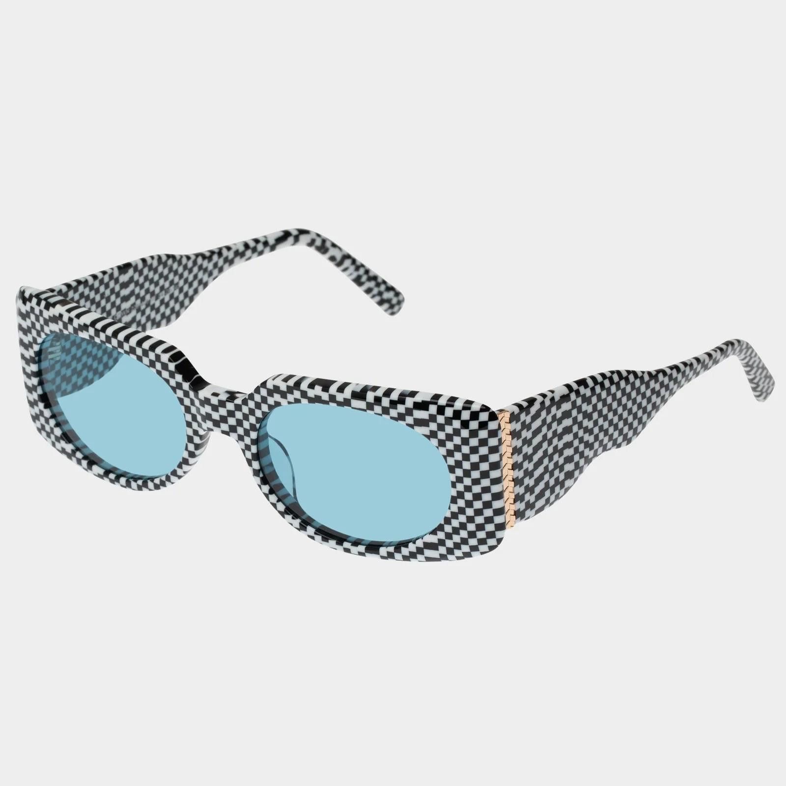 Le Specs New le specs sunglasses bow down monochrome check Size ONE SIZE - 1 Thumbnail