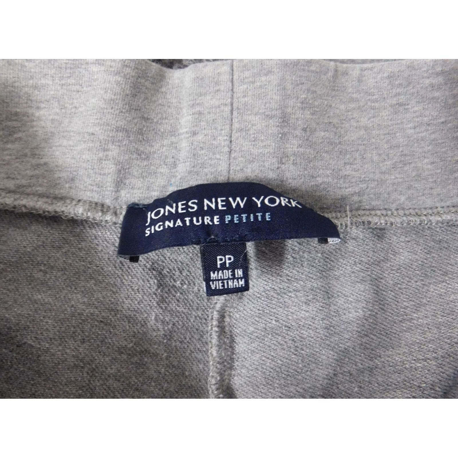 Jones New York Jones New York Womens Sweatpants PP Petites Gray Straight Signature Pants Size 24" / US 00 / IT 34 - 3 Thumbnail