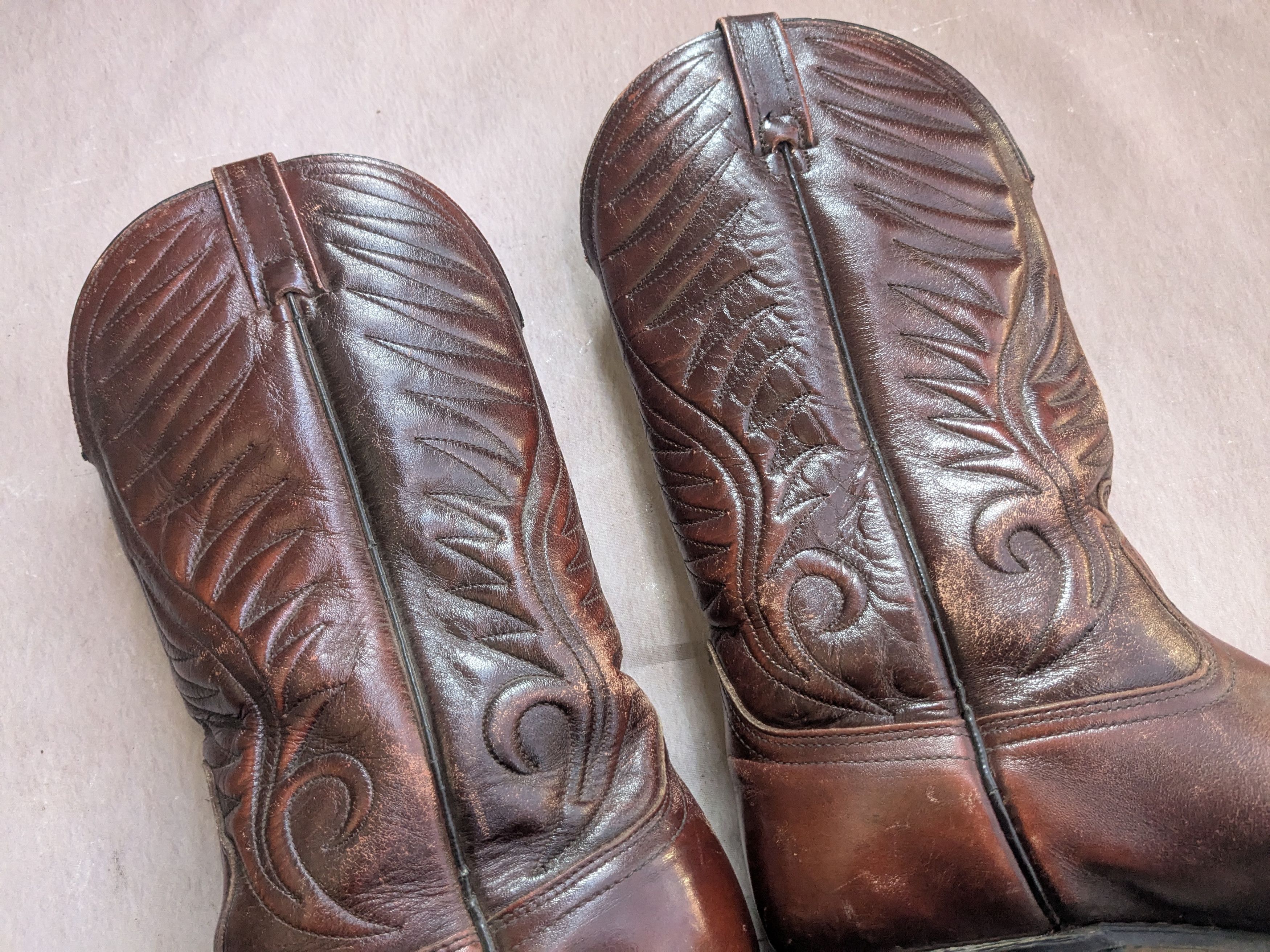 Vintage Acme Cowboy Boots Brown Leather 9 D USA Size US 9 / EU 42 - 11 Thumbnail