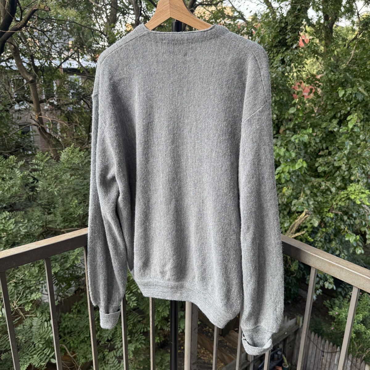 Vintage 80s Acrylic Cardigan Sweater Made in USA ERD Grunge Size US XL / EU 56 / 4 - 2 Thumbnail
