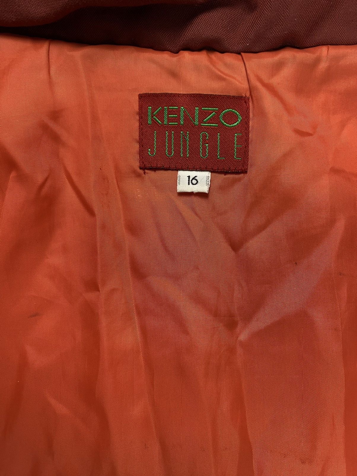 Kenzo 🚨 Kenzo jungle vintage down jacket parka zip YKK woman’s 16 Size L / US 10 / IT 46 - 8 Thumbnail