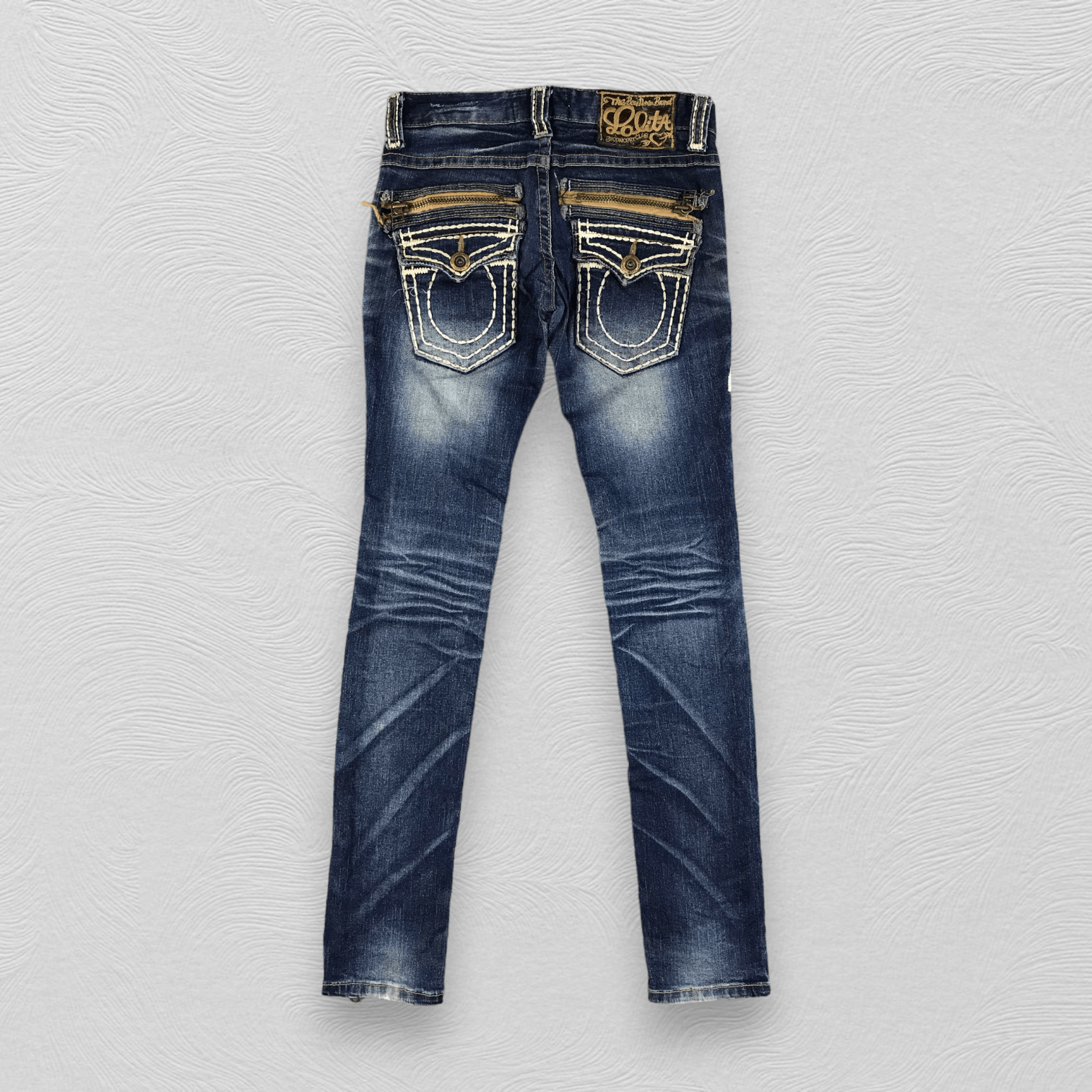 Japanese Brand Lolita Jeans Faded Blue Skinny Denim KJ1759 Size 30" / US 8 / IT 44 - 1 Thumbnail