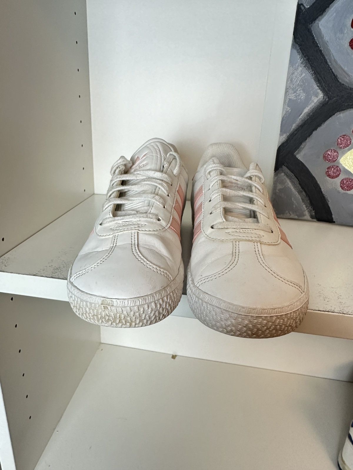 Adidas White baby pink Adidas Gazelle Size US 4.5 / IT 34.5 - 3 Thumbnail