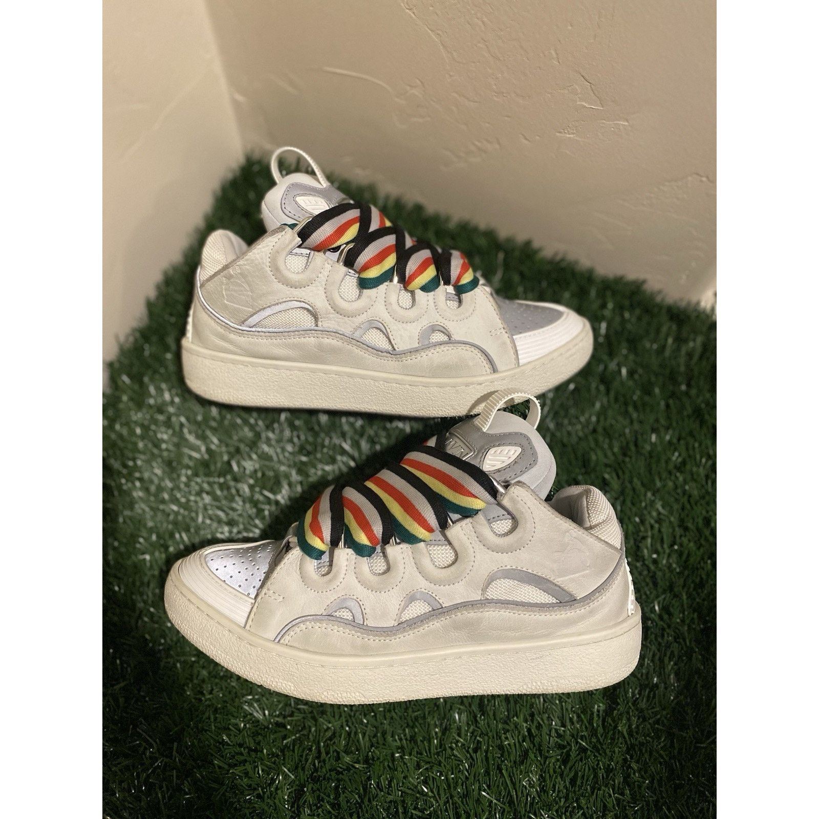 Lanvin Lanvin Curb Sneaker “white Multicolor” | SIZE 38 EU ( 5 US ) Size US 5 / EU 37 - 3 Thumbnail