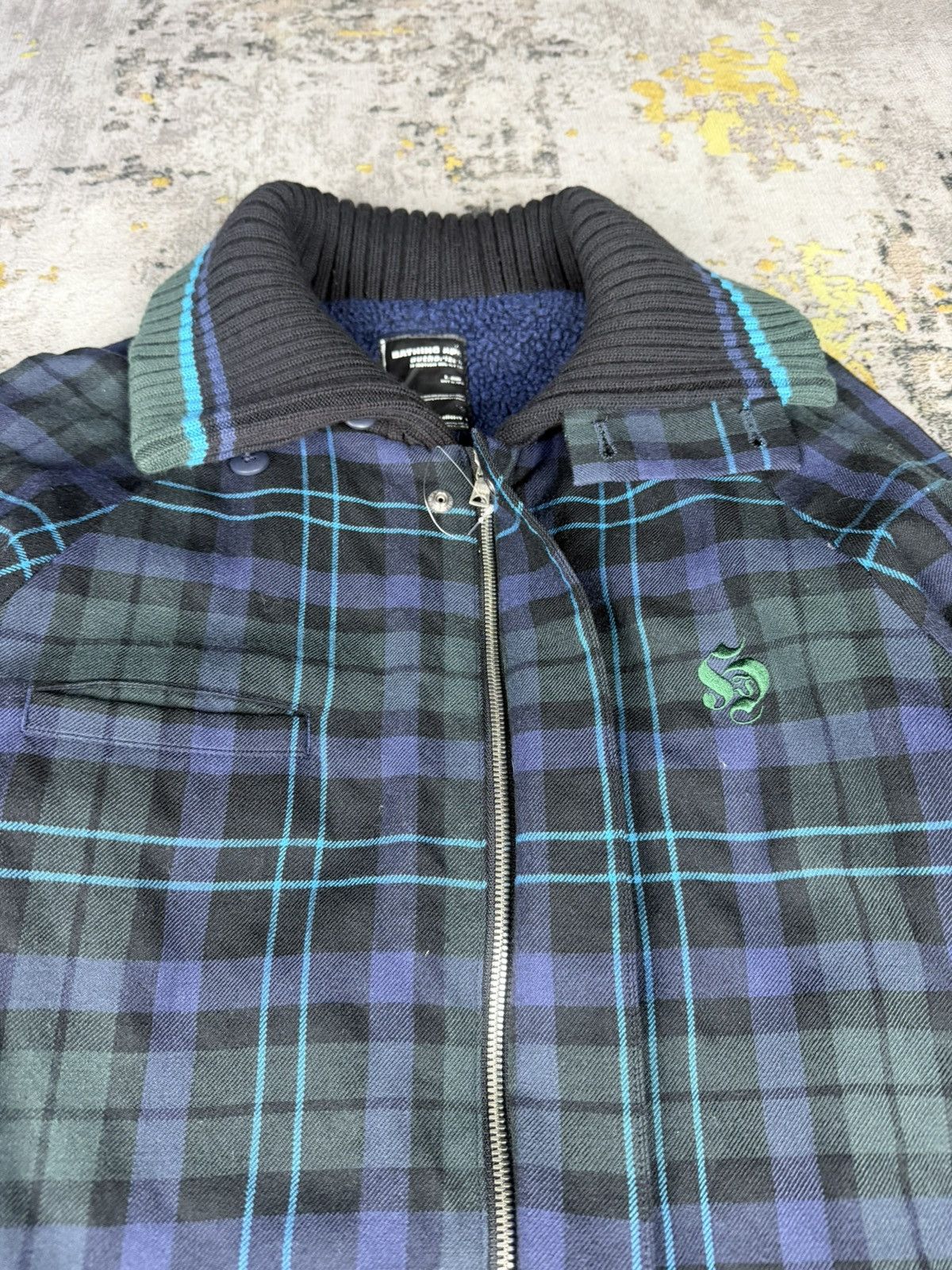 Bape 90s Bathing Ape Tartan Check Wool Jacket Size US M / EU 48-50 / 2 - 4 Thumbnail