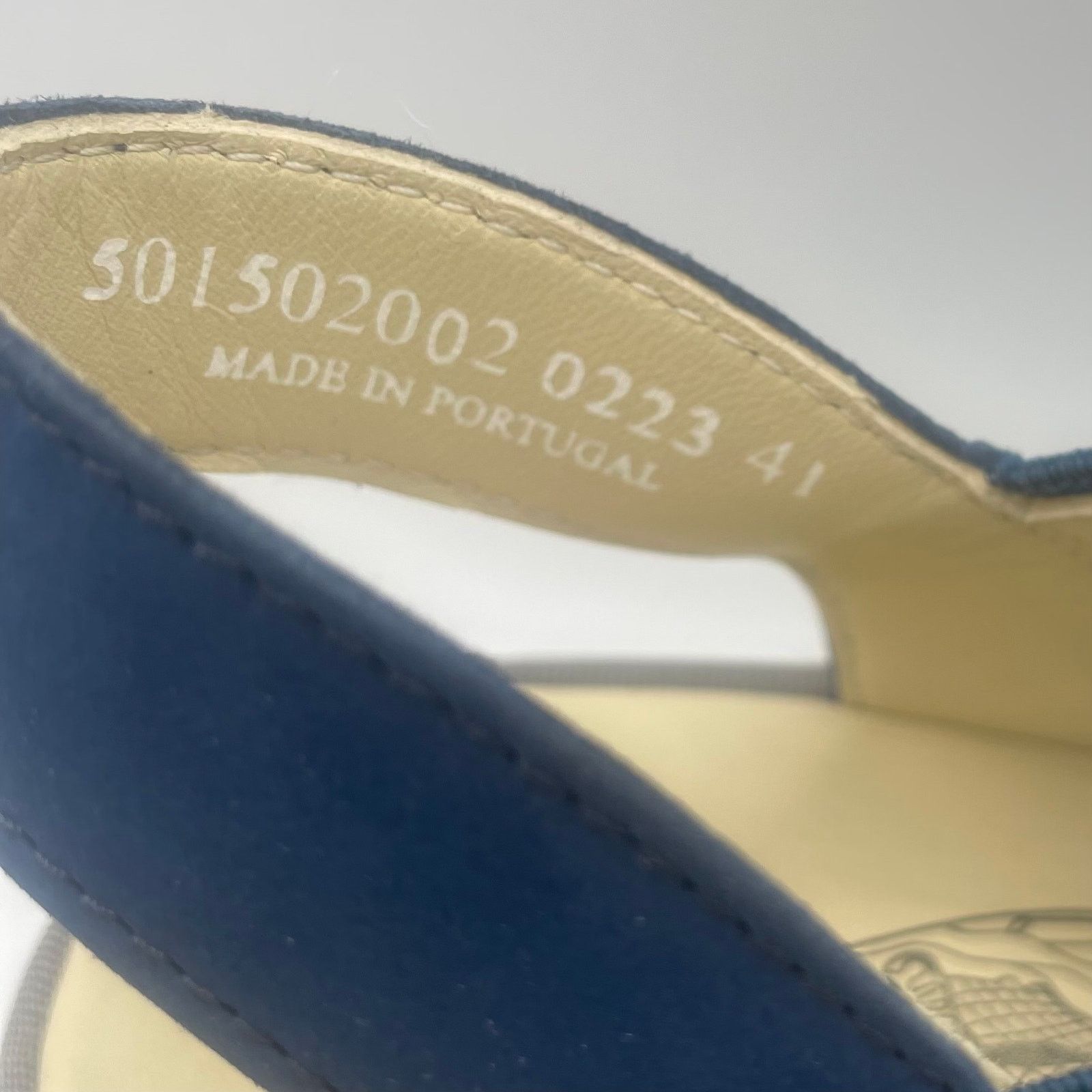 Fly London FLY London Taji502FLY Low Block Heel Crossover Sandals Blue Size US 10 / IT 40 - 8 Thumbnail