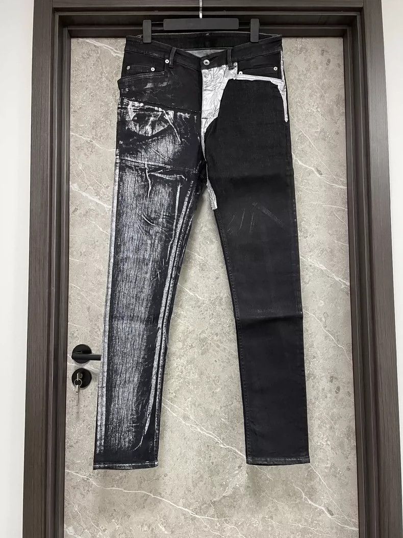 Rick Owens Rick Owens Yin-yang stitching jeans-2506 Size US 34 / EU 50 - 1 Thumbnail