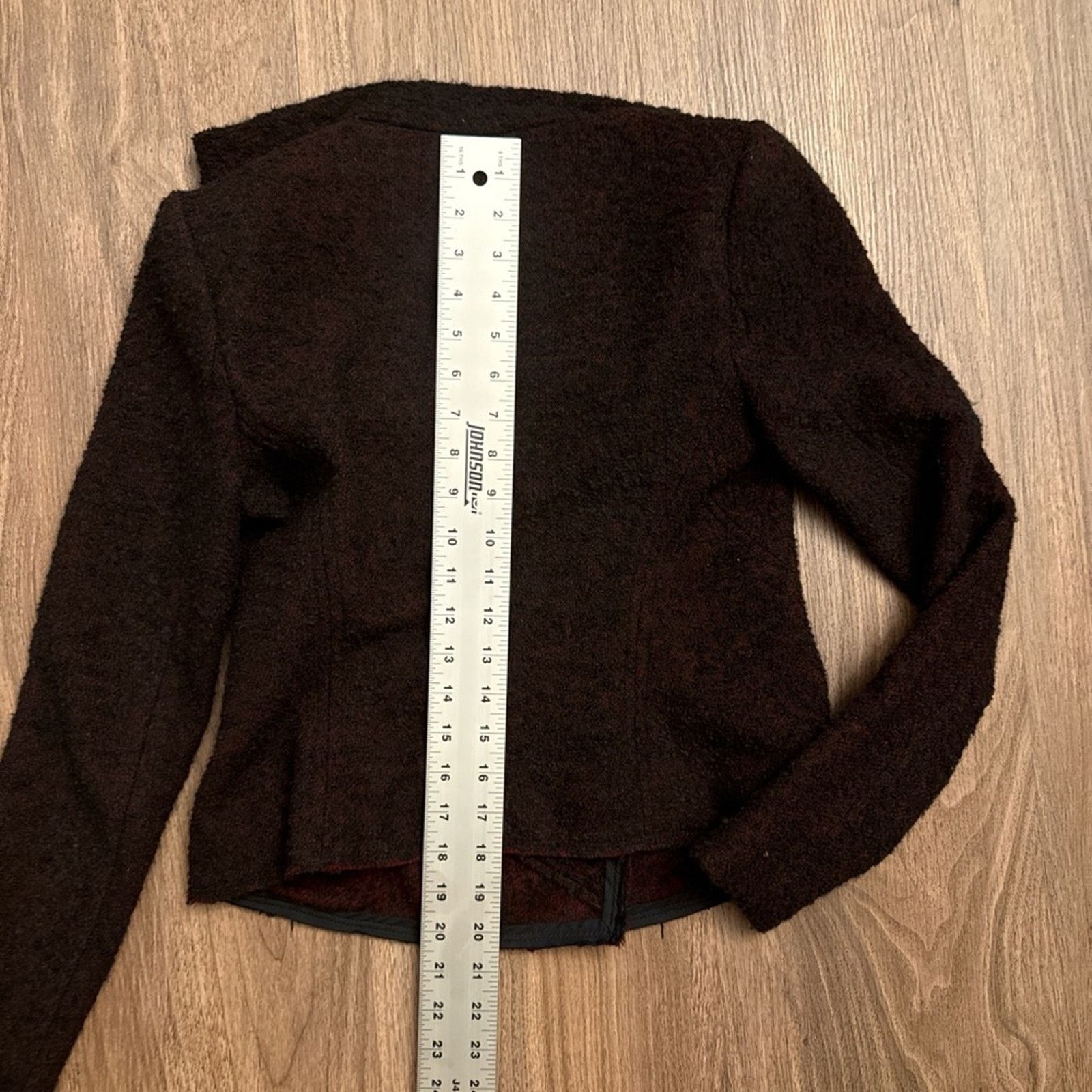 Isabel Marant Isabel Marant textured wool asymmetrical red and black jkt Size S / US 4 / IT 40 - 5 Thumbnail