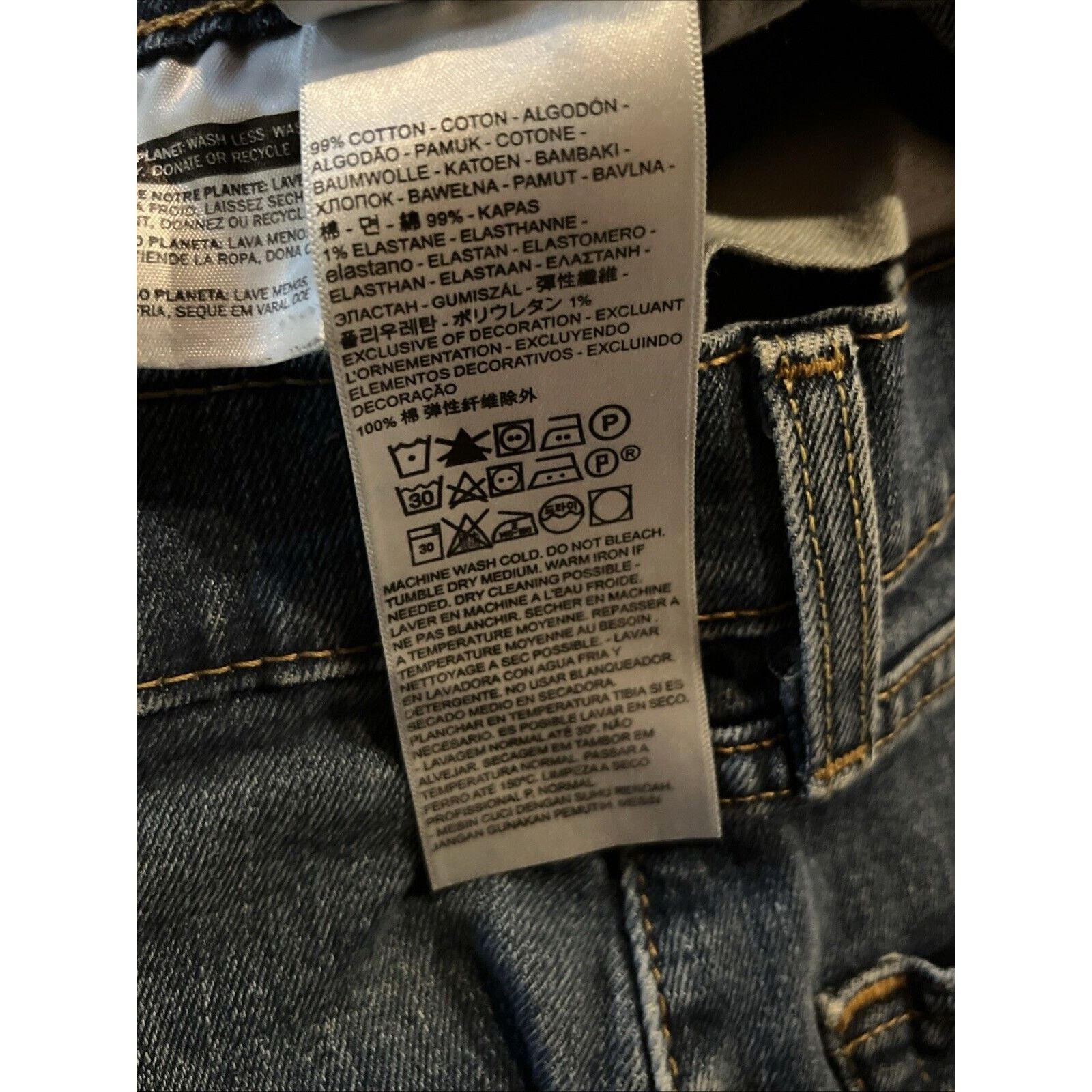 Levi's Levi’s 505 Jeans Men’s 32x32 Reg Straight Denim Cotton Blue Size US 31 - 14 Thumbnail