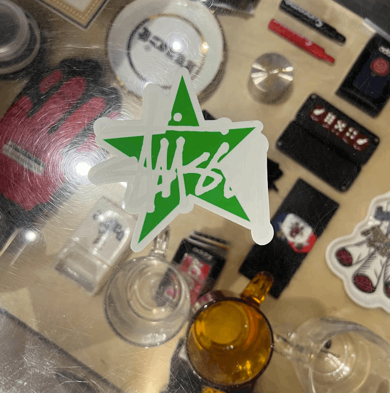 Stussy Stüssy Star Sticker Green Size ONE SIZE - 2 Thumbnail