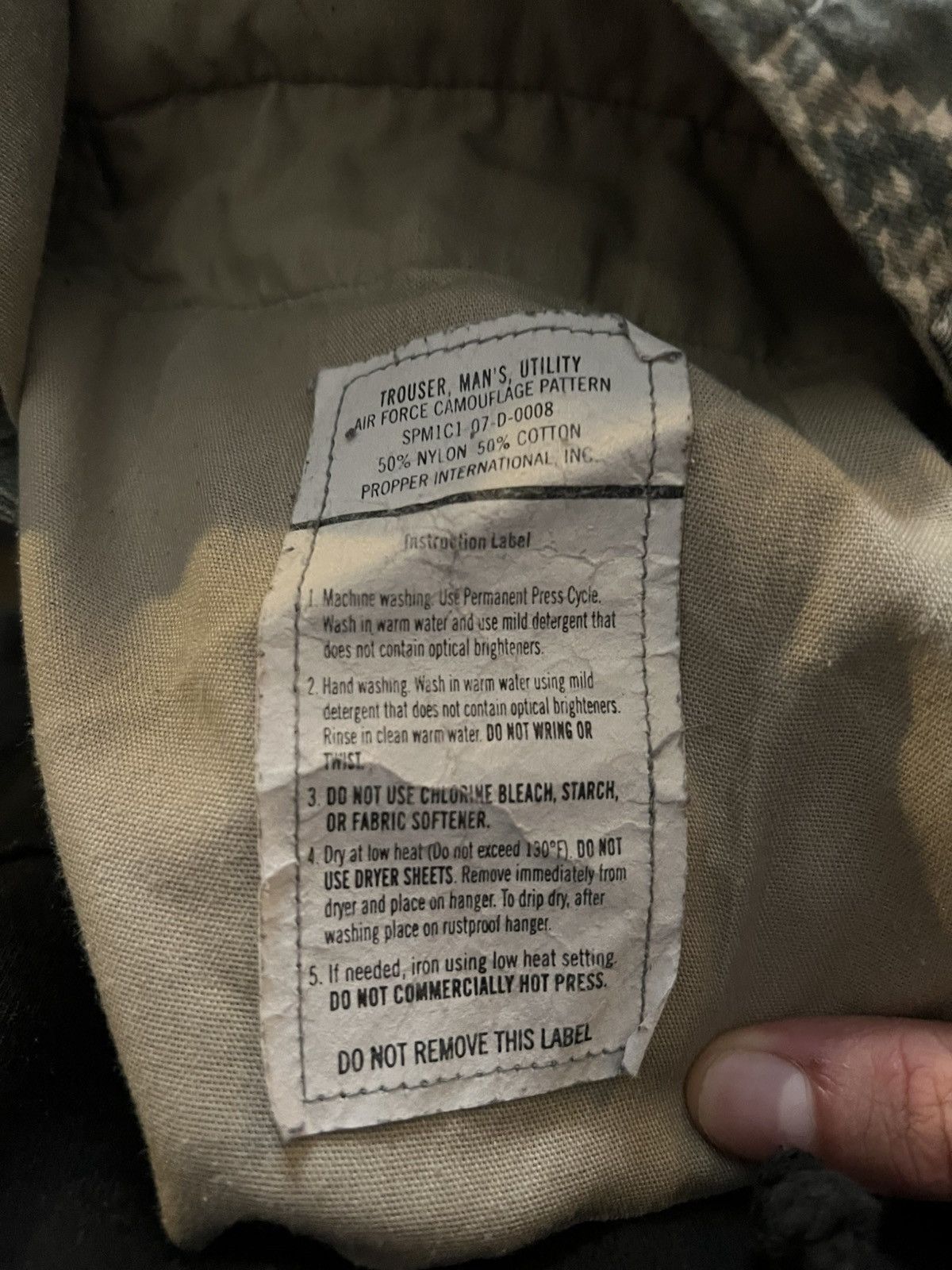 Vintage Vintage Men’s US Air Force Camo Cargo Pants 30R Size US 30 / EU 46 - 5 Thumbnail