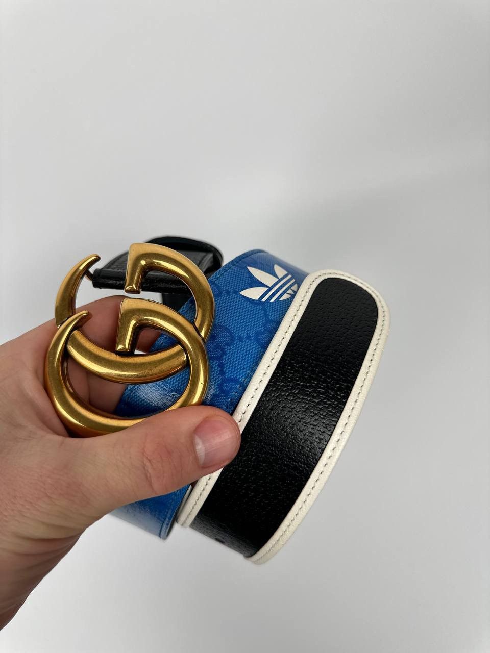 Gucci Gucci Adidas GG Monogram leather belt Size 30 - 5 Thumbnail