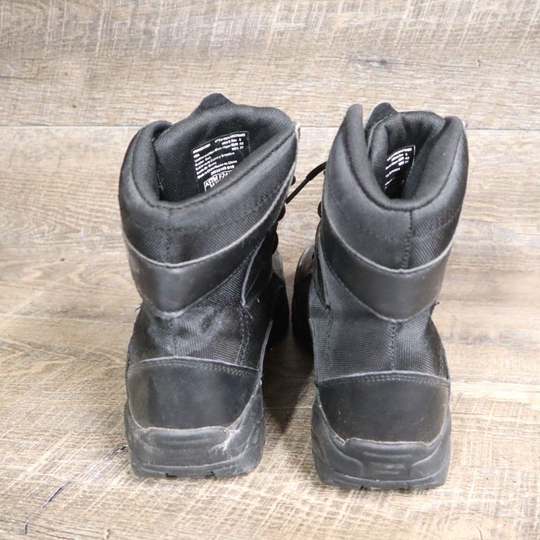 Vintage Interceptor Tactical Boots Mens 9.5 Black Slip Resistant Steel Toe Work & Safety Boots Mens 9.5 Black Steel Toe Work Boot Size US 10 / EU 43 - 4 Thumbnail