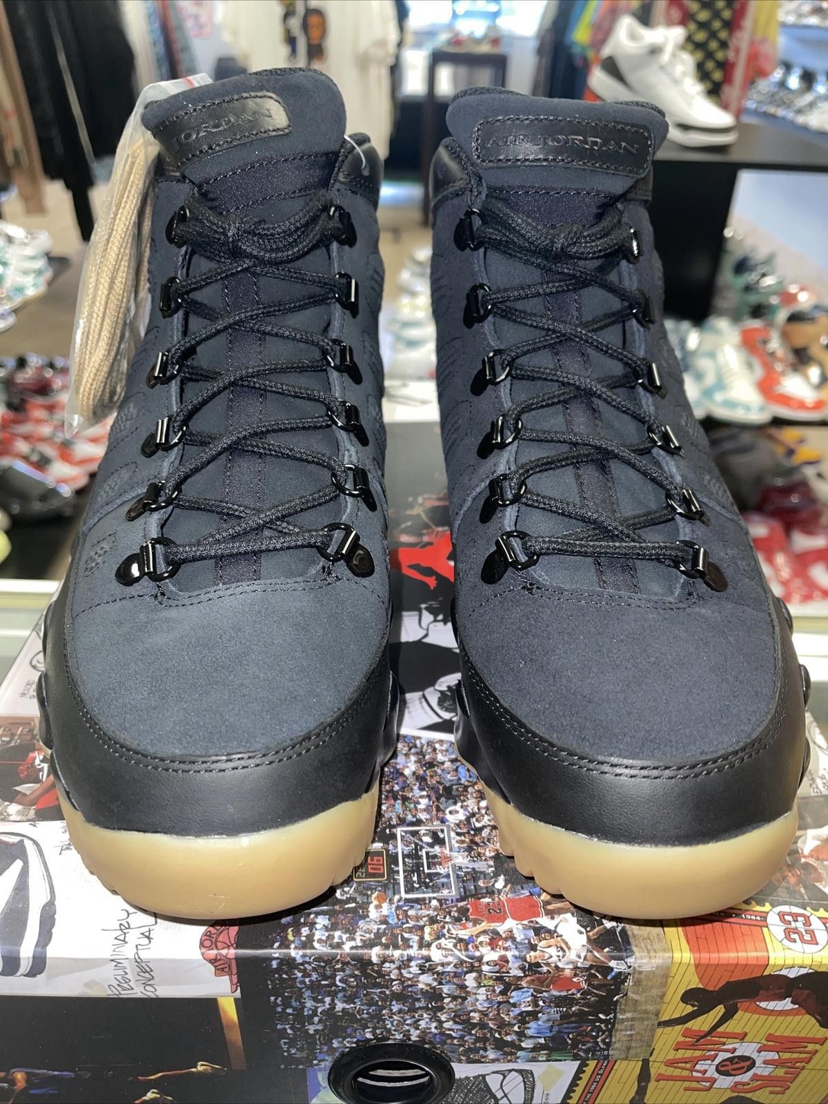 Nike Air Jordan 9 RETRO BOOT NRG Men's Black Gum US Size 9.5 NIB Size US 9.5 / EU 42-43 - 2 Thumbnail