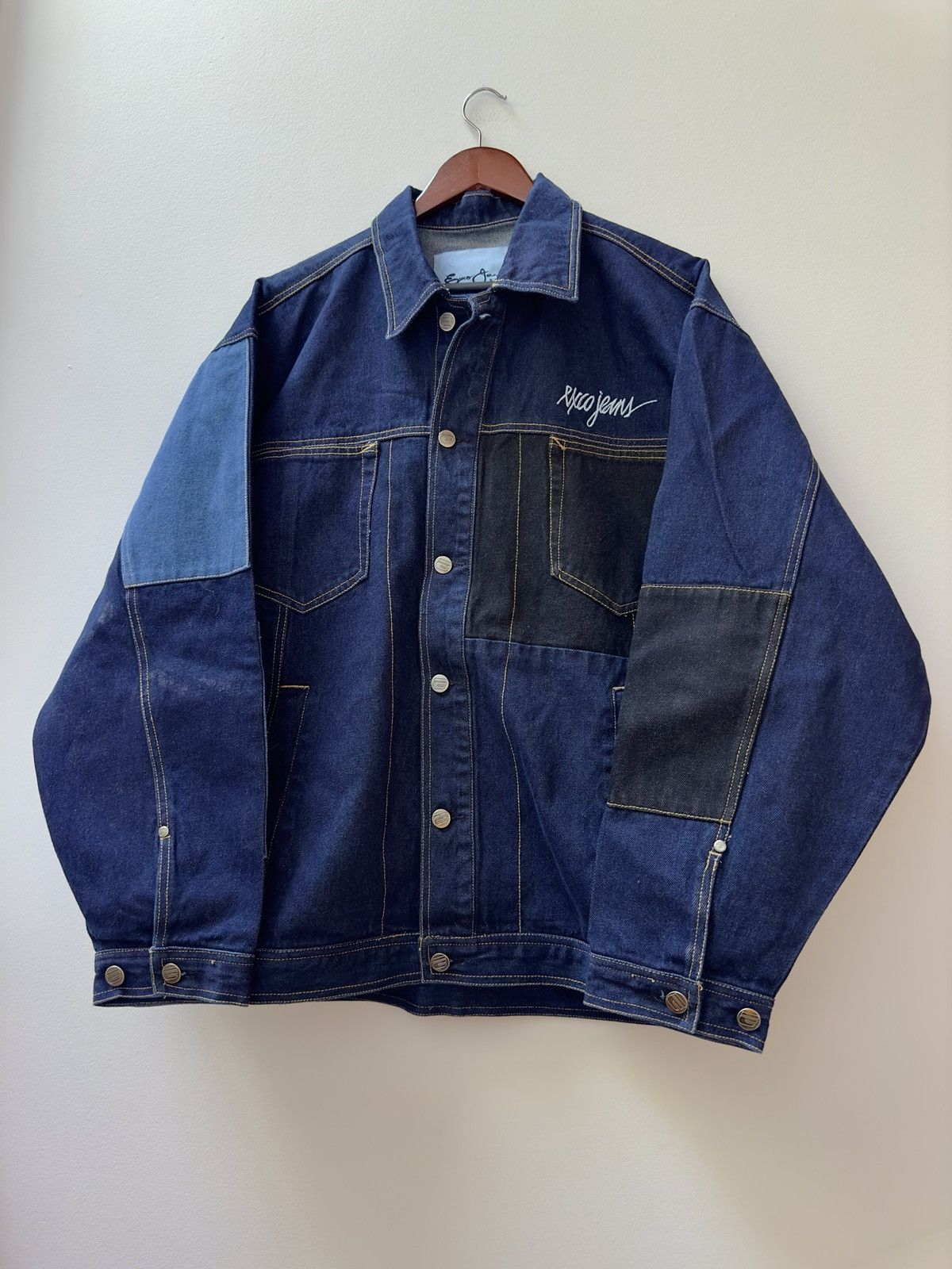 image of Exco Jeans Jacket X Y2K X Vintage in Denim, Men's (Size Large)