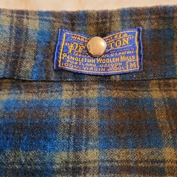 Pendleton Pendleton Vintage 1962 Blue Plaid Flannel RARE Design Grailed