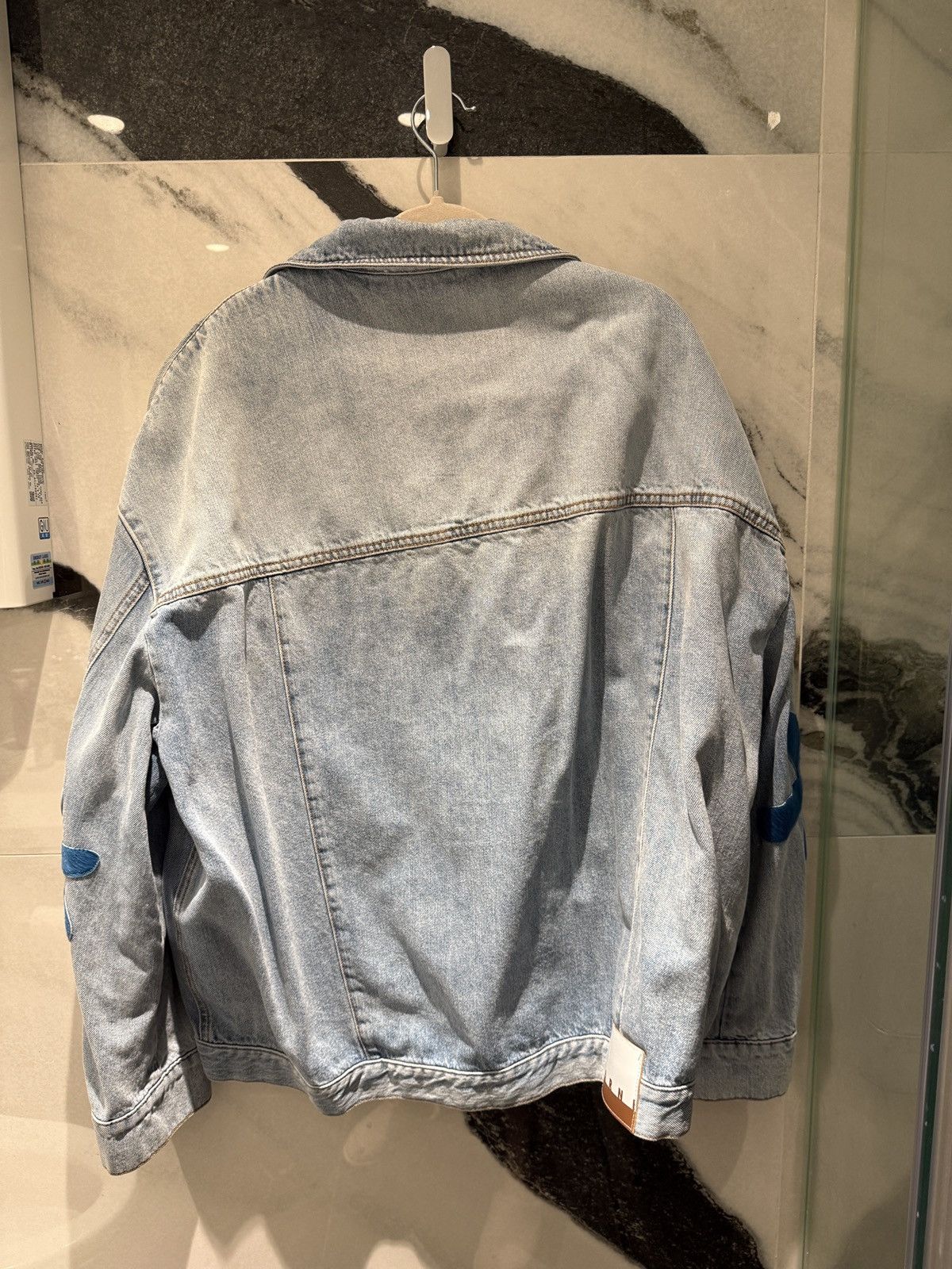 Marni MARNI Floral Elbow Patch Oversized Denim Jacket Size XS / US 0-2 / IT 36-38 - 2 Thumbnail