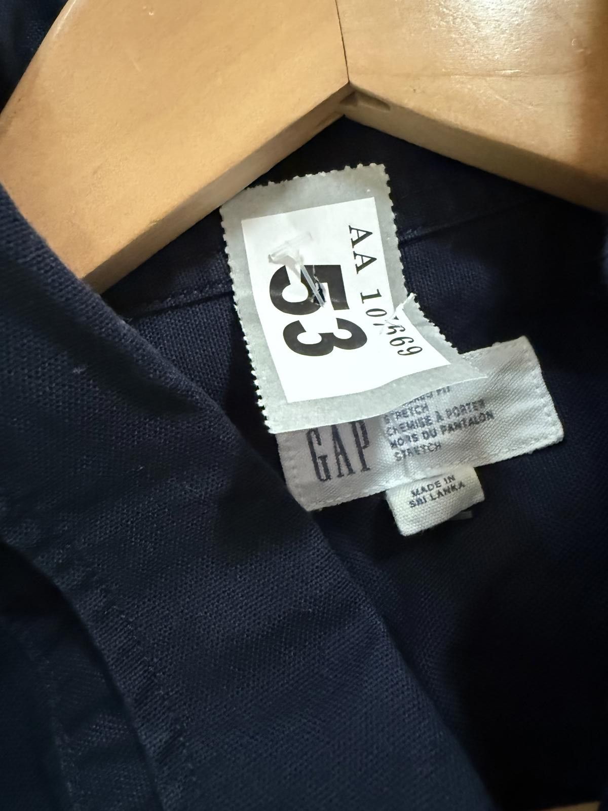 Gap GAP Men's Navy Blue Casual Shirt Size US L / EU 52-54 / 3 - 3 Thumbnail