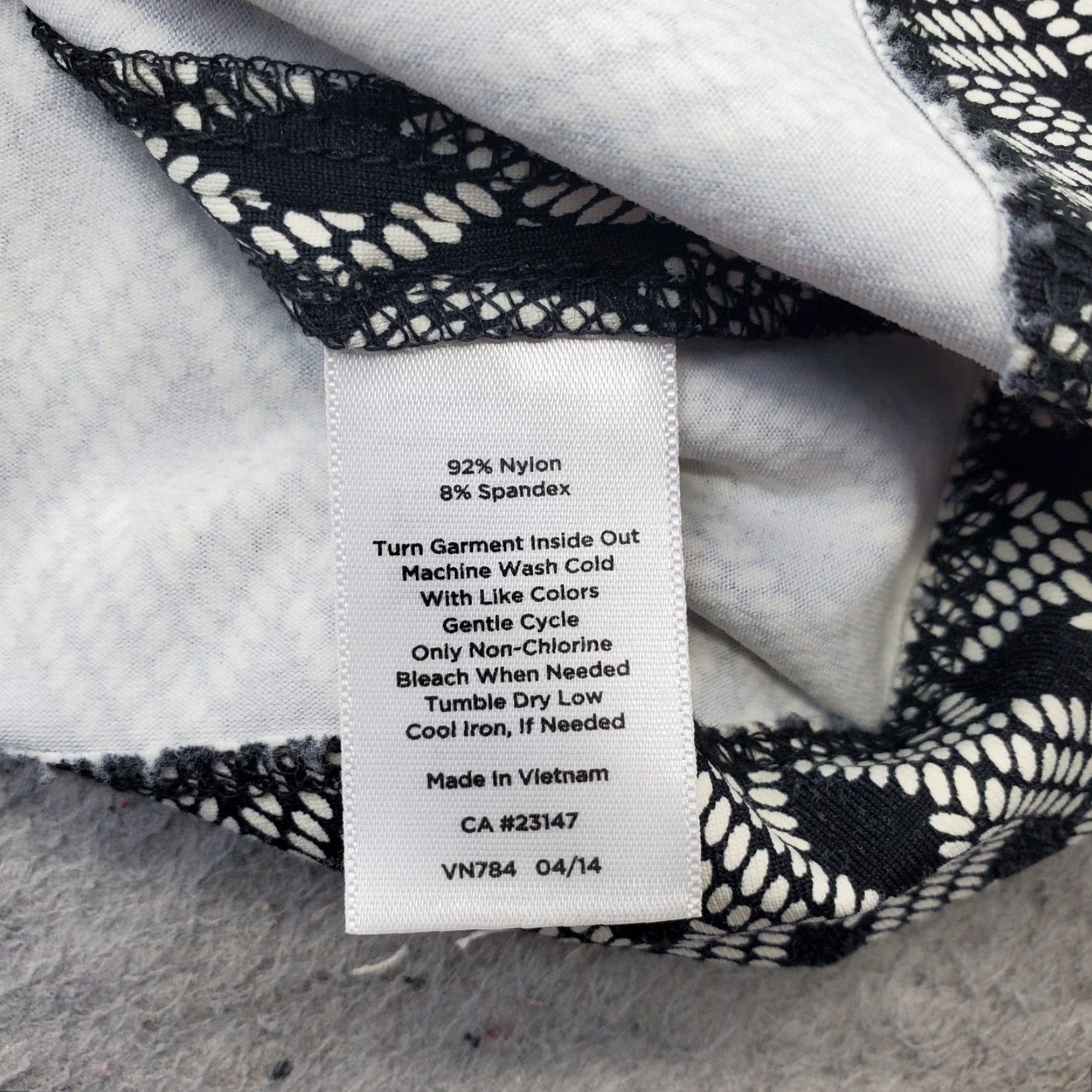 Talbots Talbots Dress Womens M Black White Geometric Print Nylon Faux Wrap Stretch Size M / US 6-8 / IT 42-44 - 7 Thumbnail