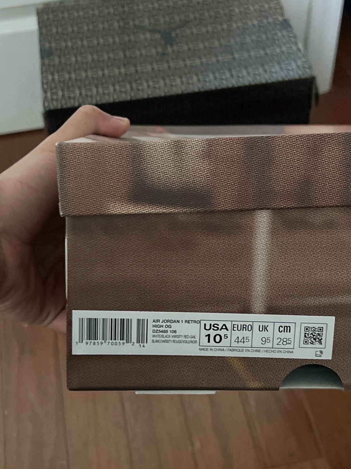 Jordan Brand × Nike Black toe 1 Size US 10.5 / EU 43-44 - 3 Thumbnail