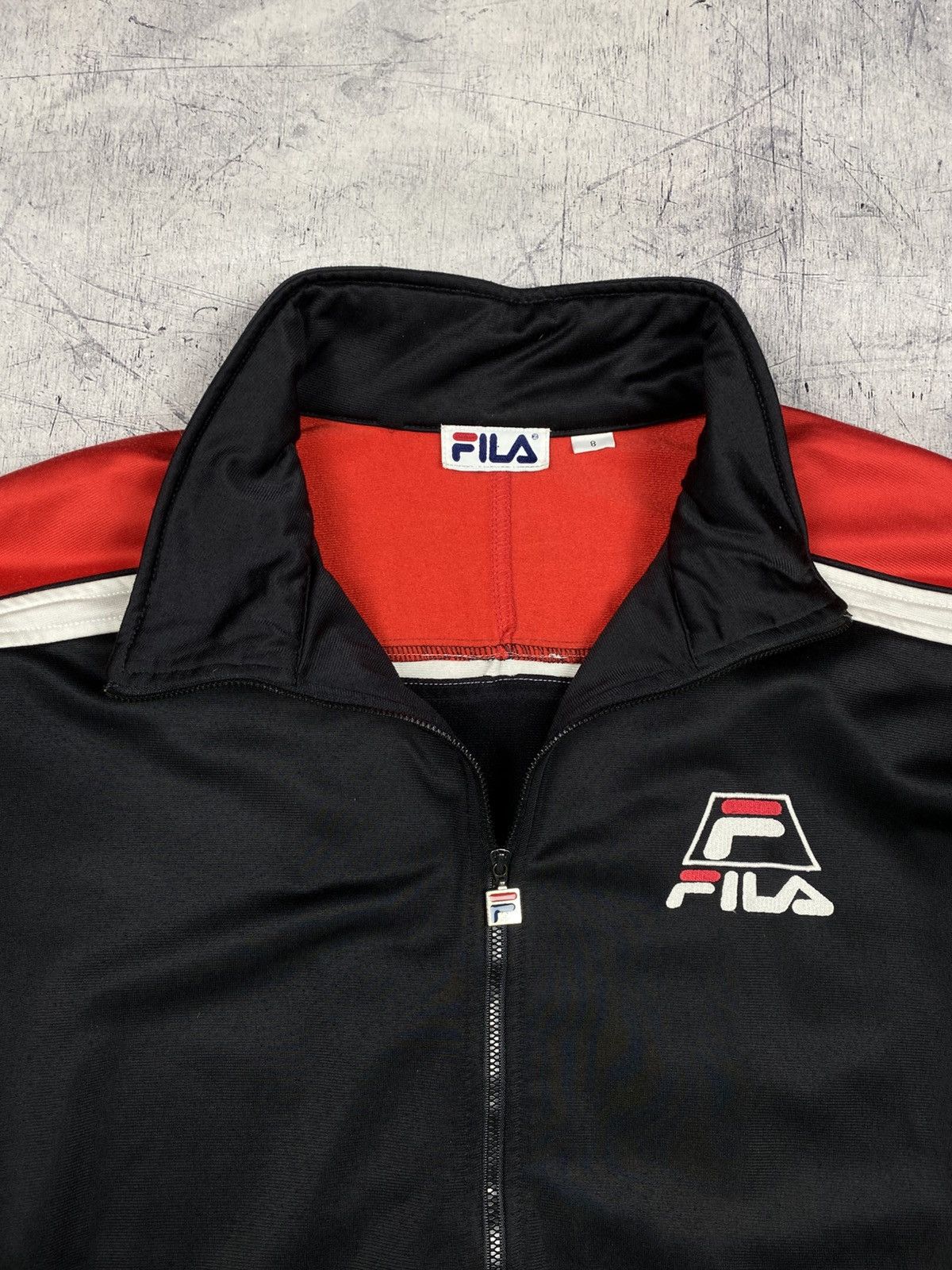Fila Vintage FILA Track Jacket Big Embroider Logo Size US XXL / EU 58 / 5 - 5 Thumbnail