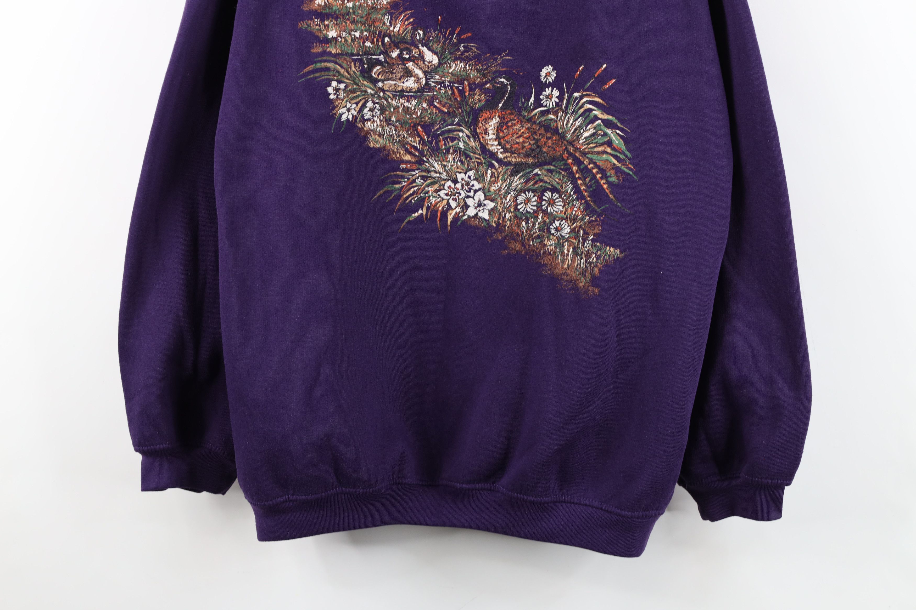 Vintage Vintage 90s Streetwear Boxy Fit Nature Duck Sweatshirt Size XL / US 12-14 / IT 48-50 - 3 Thumbnail