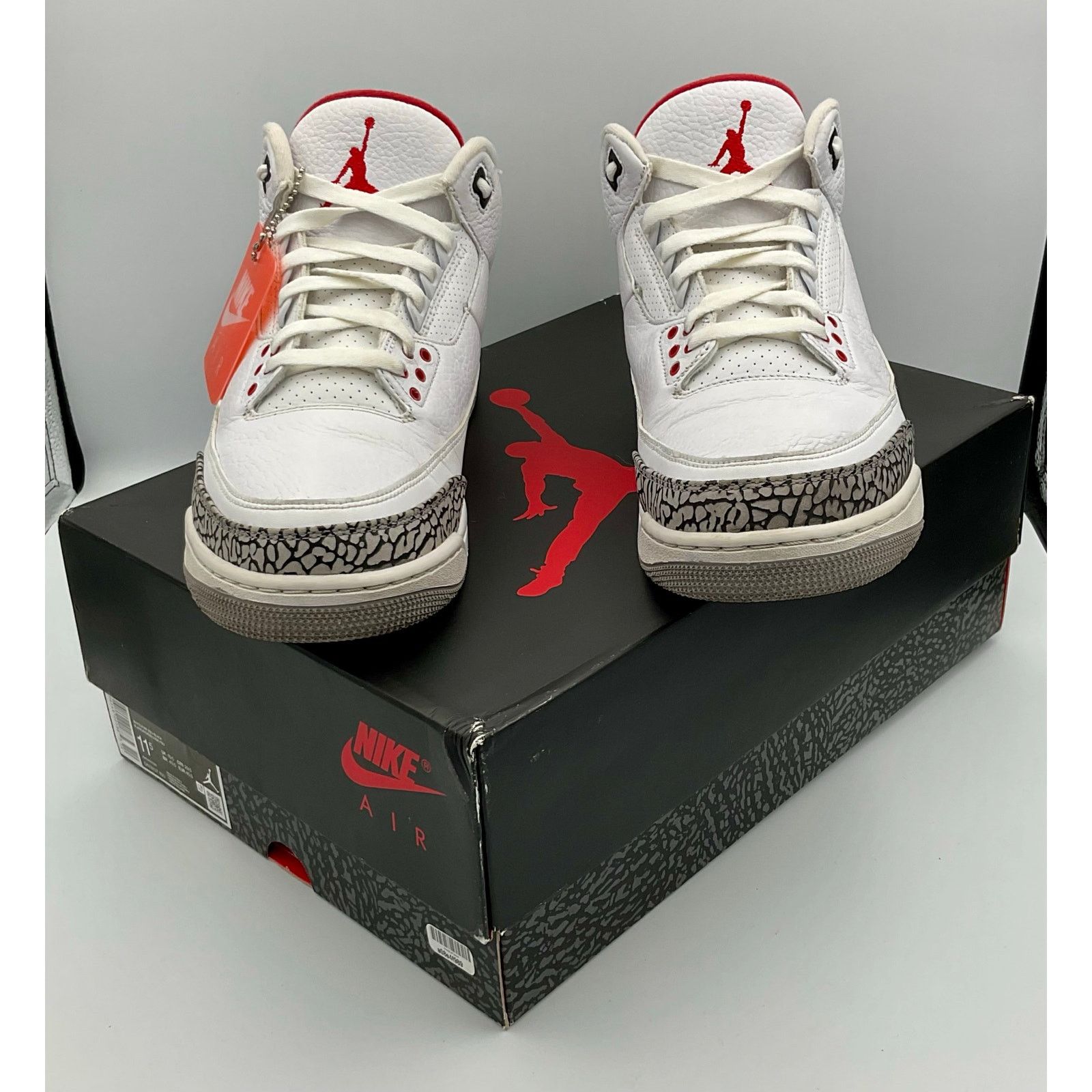 Nike Air Jordan 3 Retro Fire Red DN807-160 M11.5 Preowned Size US 11.5 / EU 44-45 - 13 Thumbnail
