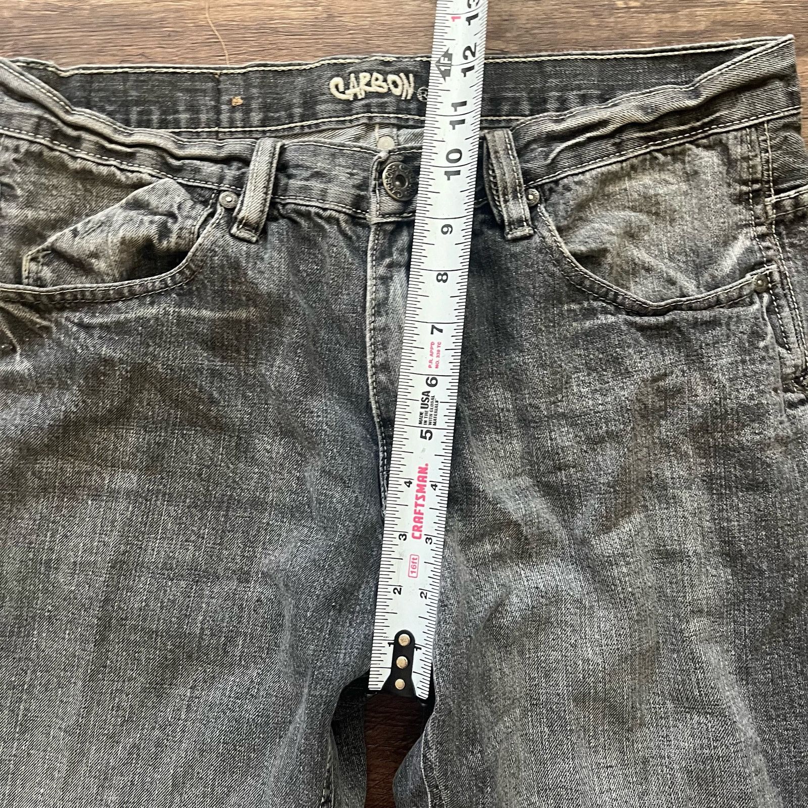 Carbon Carbon Denim Jeans Mens 30x32 Vintage y2k Retro Old school Size US 30 / EU 46 - 4 Thumbnail