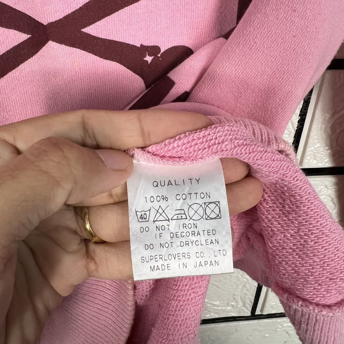 Super Lovers SUPER LOVERS Lovers Rock Big Logo Pink Sweatshirt #4000-C182 Size M / US 6-8 / IT 42-44 - 10 Thumbnail