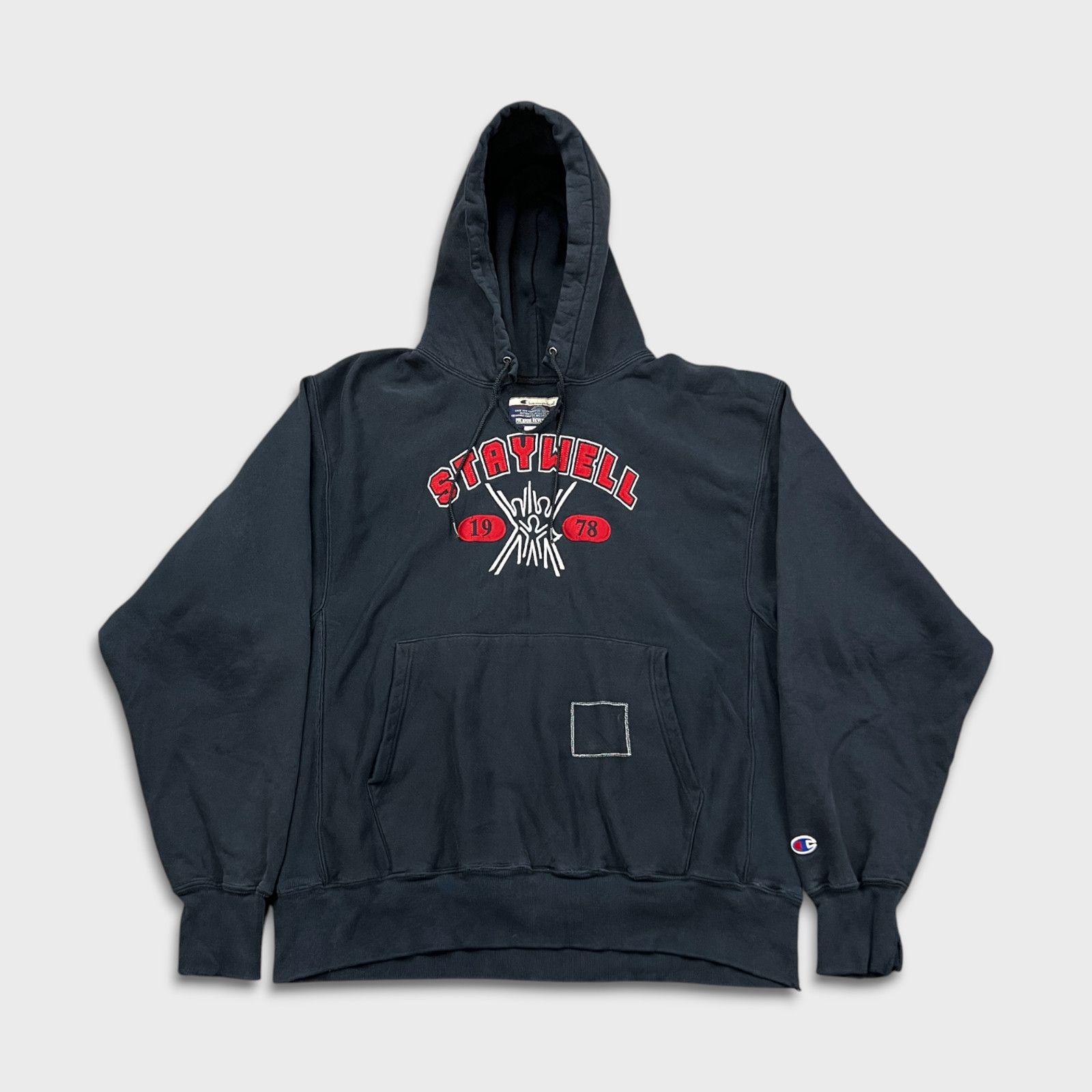 Champion × Vintage Champion Reverse Weave Hoodie Large Staywell Hooded Pullover Size US L / EU 52-54 / 3 - 1 Thumbnail