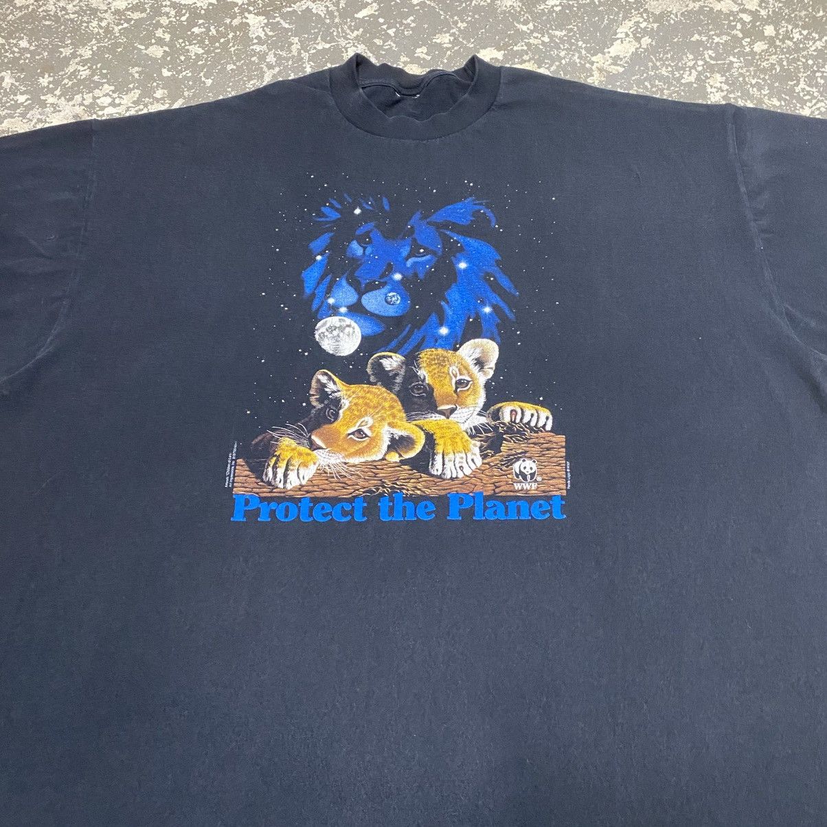 Other Vintage Protect The Planet Cubs Tiger Lion Space TShirt Size US XXL / EU 58 / 5 - 7 Thumbnail