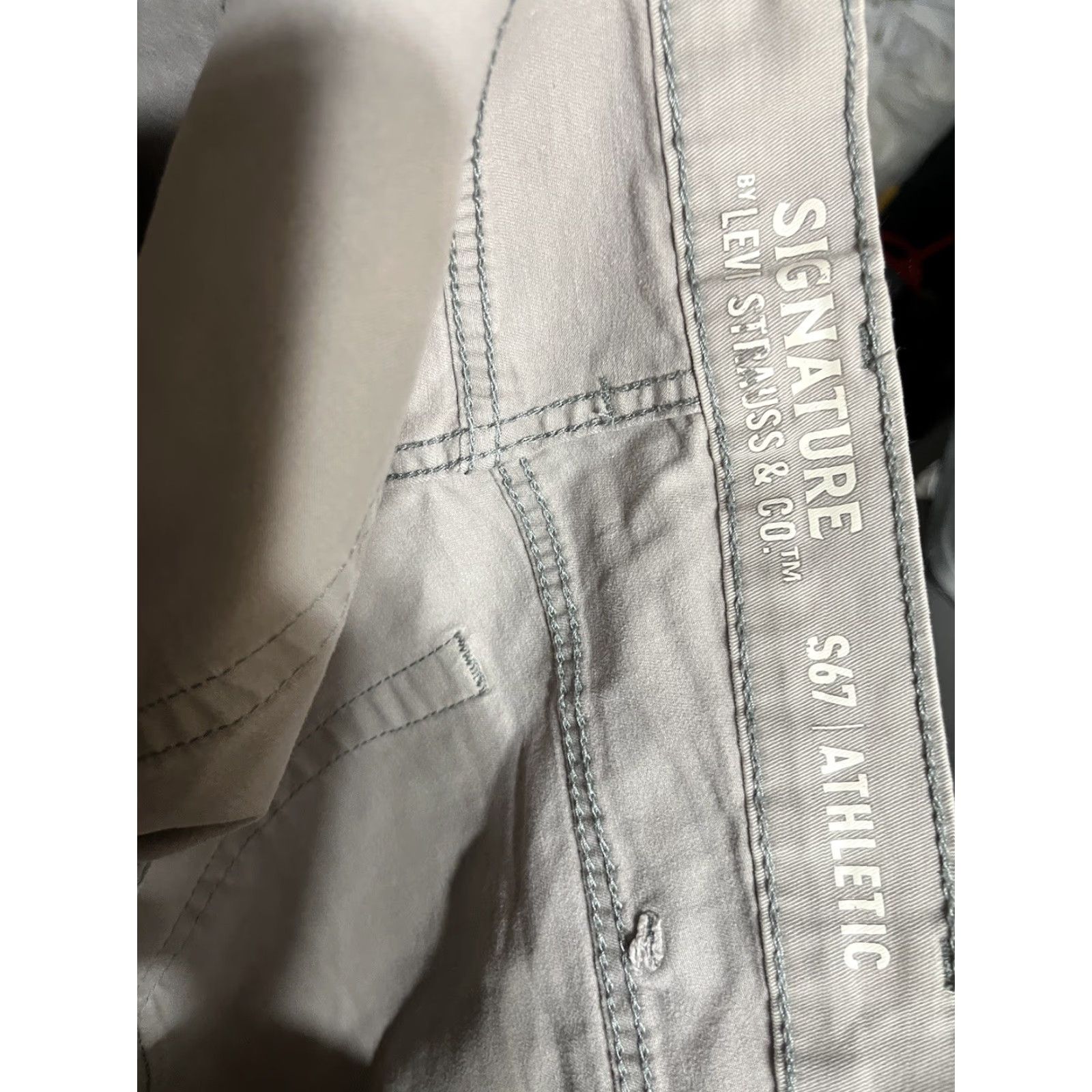 Levi's VINTAGE Levi's Signature Athletic Jean 38x32 Gray Mid Rise Pockets Mens Jeans Size US 38 / EU 54 - 3 Thumbnail