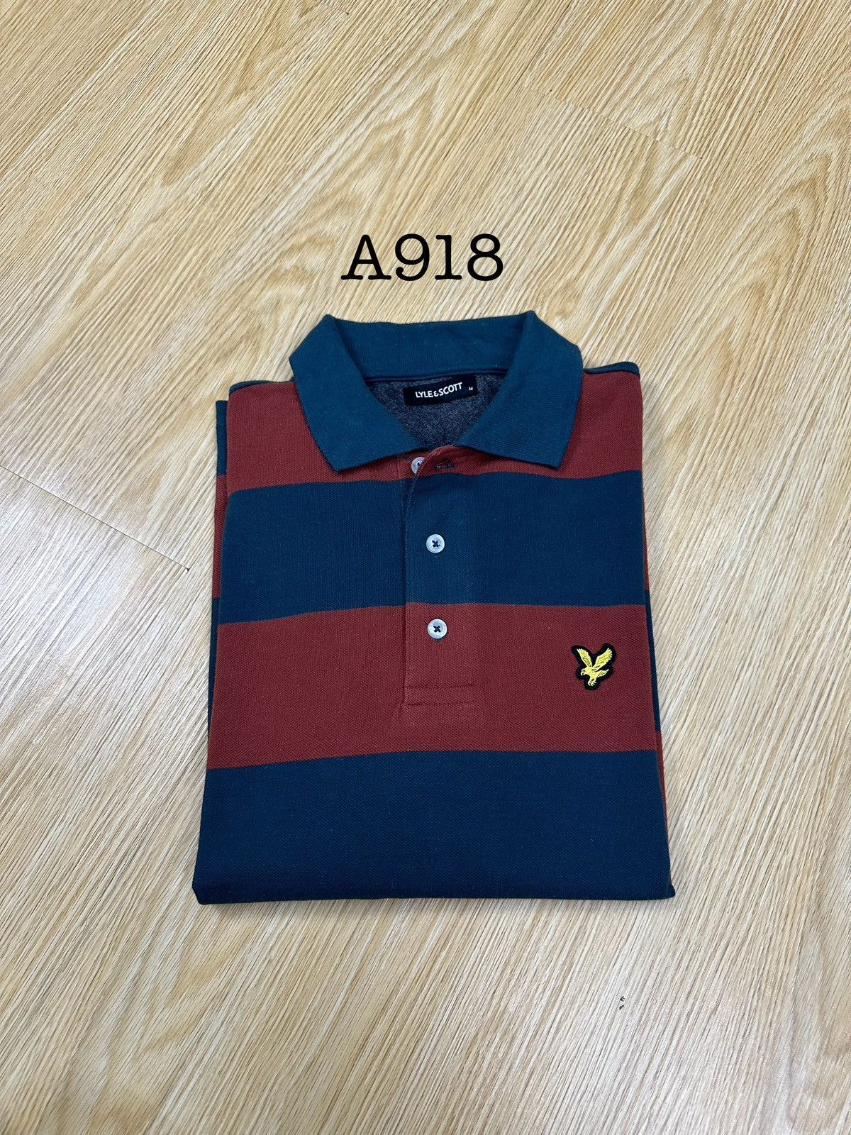 Lyle & Scott Lyle & Scott Stripe Rugby Polo A918 Size US M / EU 48-50 / 2 - 11 Thumbnail