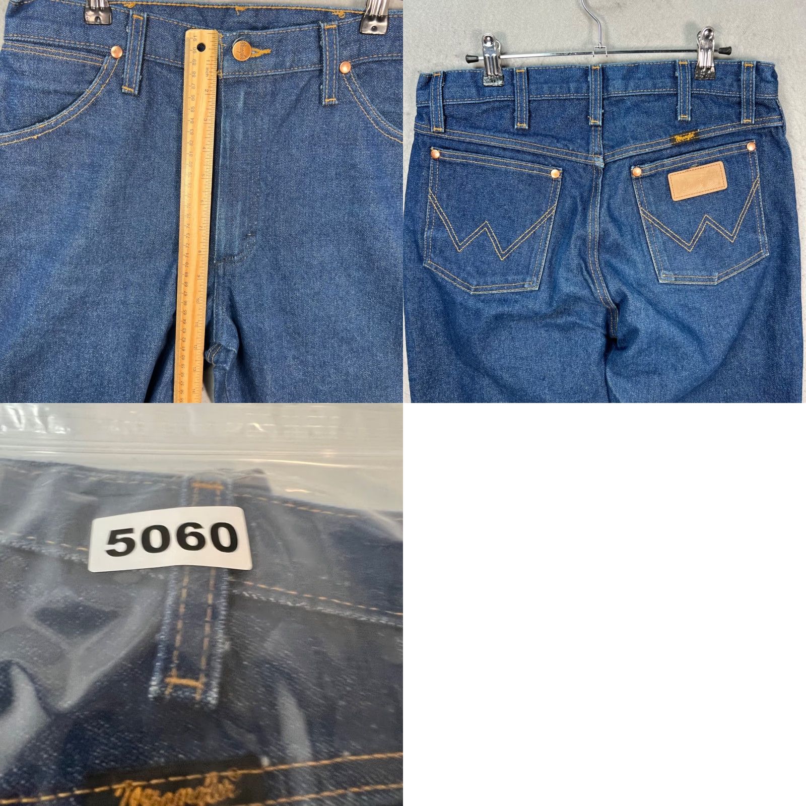 Wrangler Wrangler Mens Jeans 32x34 Blue Denim 5-Pocket Regular Fit Tapered Inseam 34 Vintage? No, 8/10 Logo Pocket Detail Size US 32 / EU 48 - 8 Thumbnail