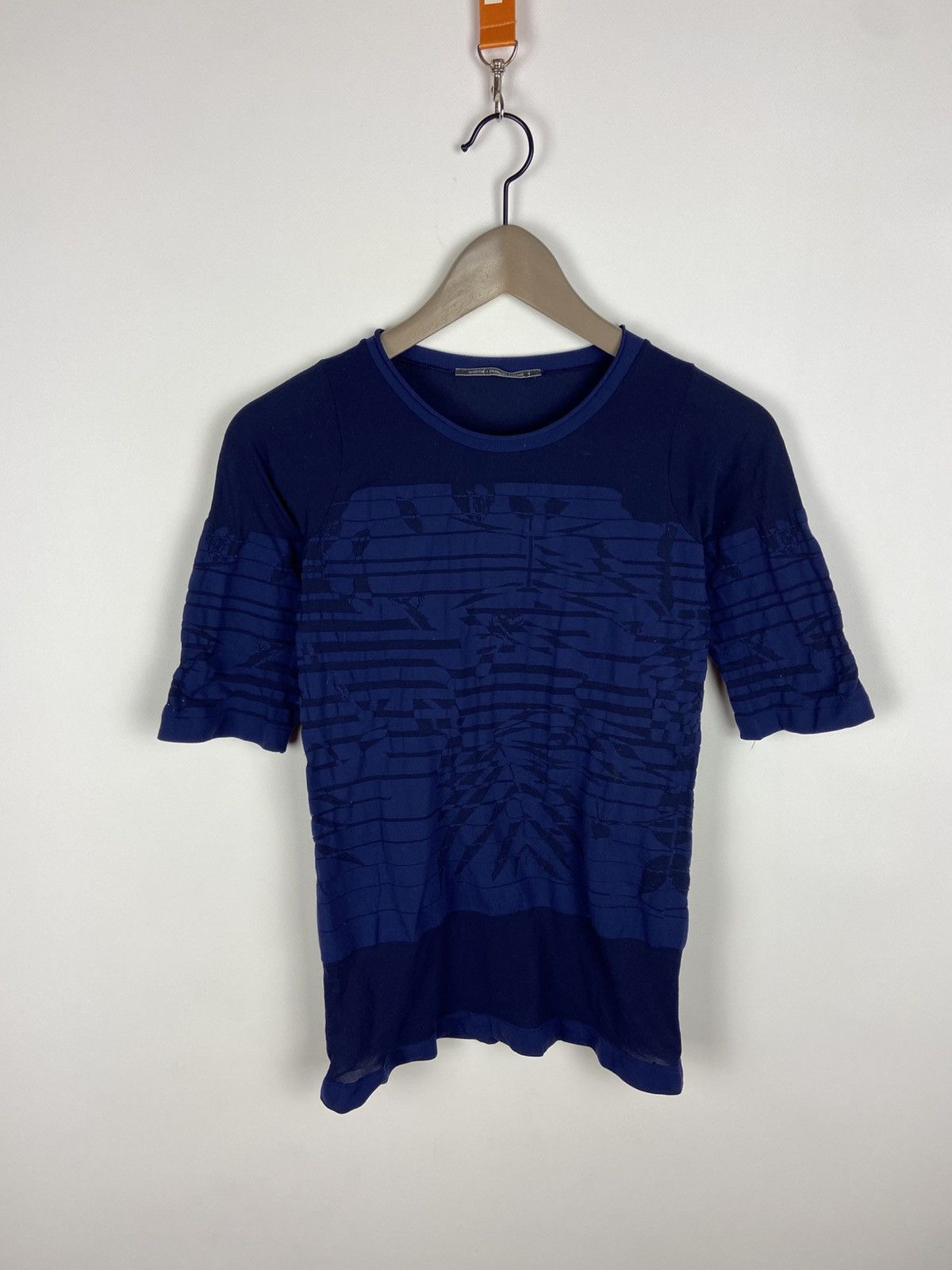 Designer × Marithe + Francois Girbaud Marithe Francois Girbaud Blue Skinny Top T-Shirt Womens Size S / US 4 / IT 40 - 1 Thumbnail
