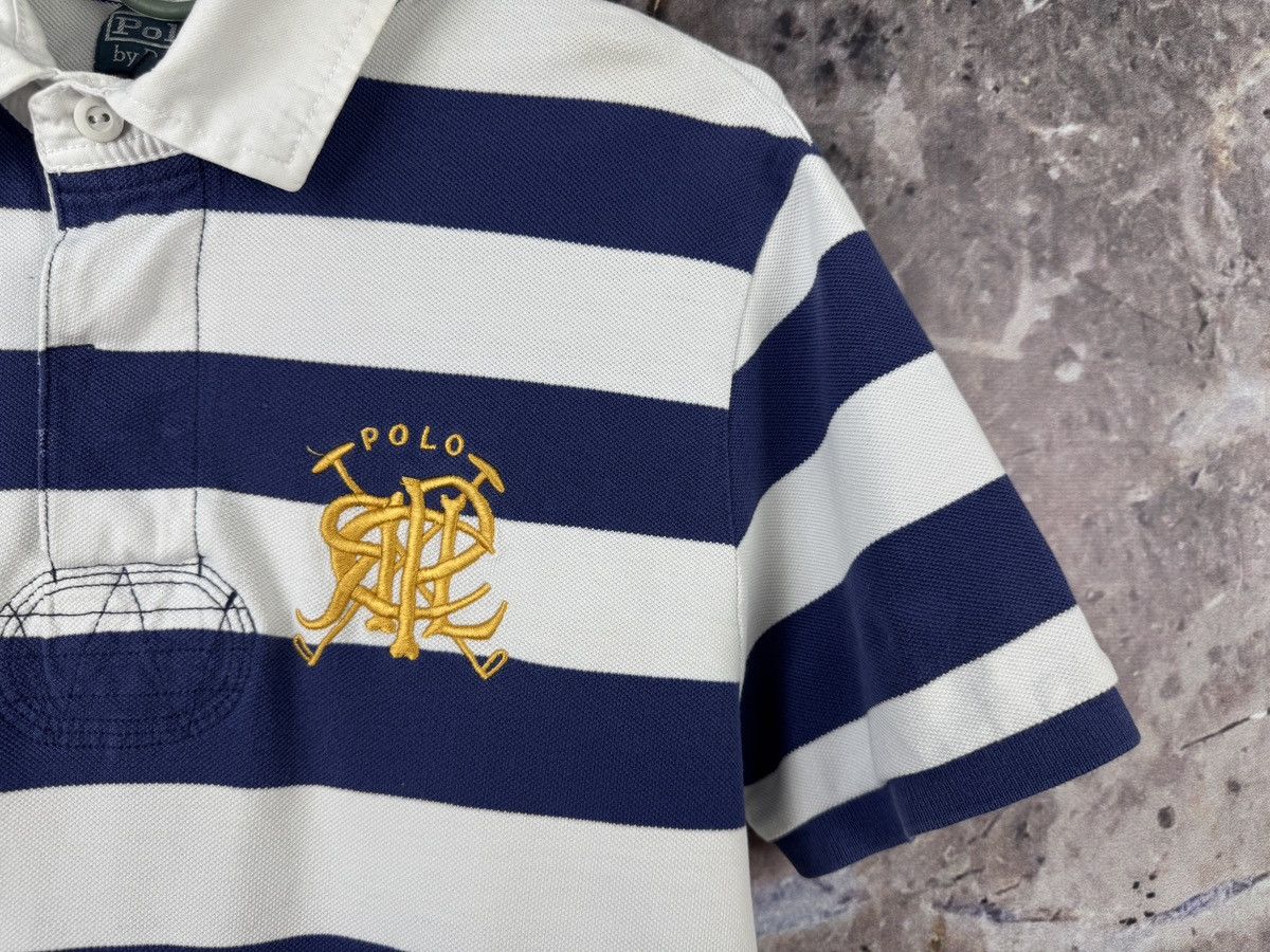 Ralph Lauren Men’s Polo Ralph Lauren Polo Shirt Striped White Blue Size M Size US M / EU 48-50 / 2 - 5 Thumbnail