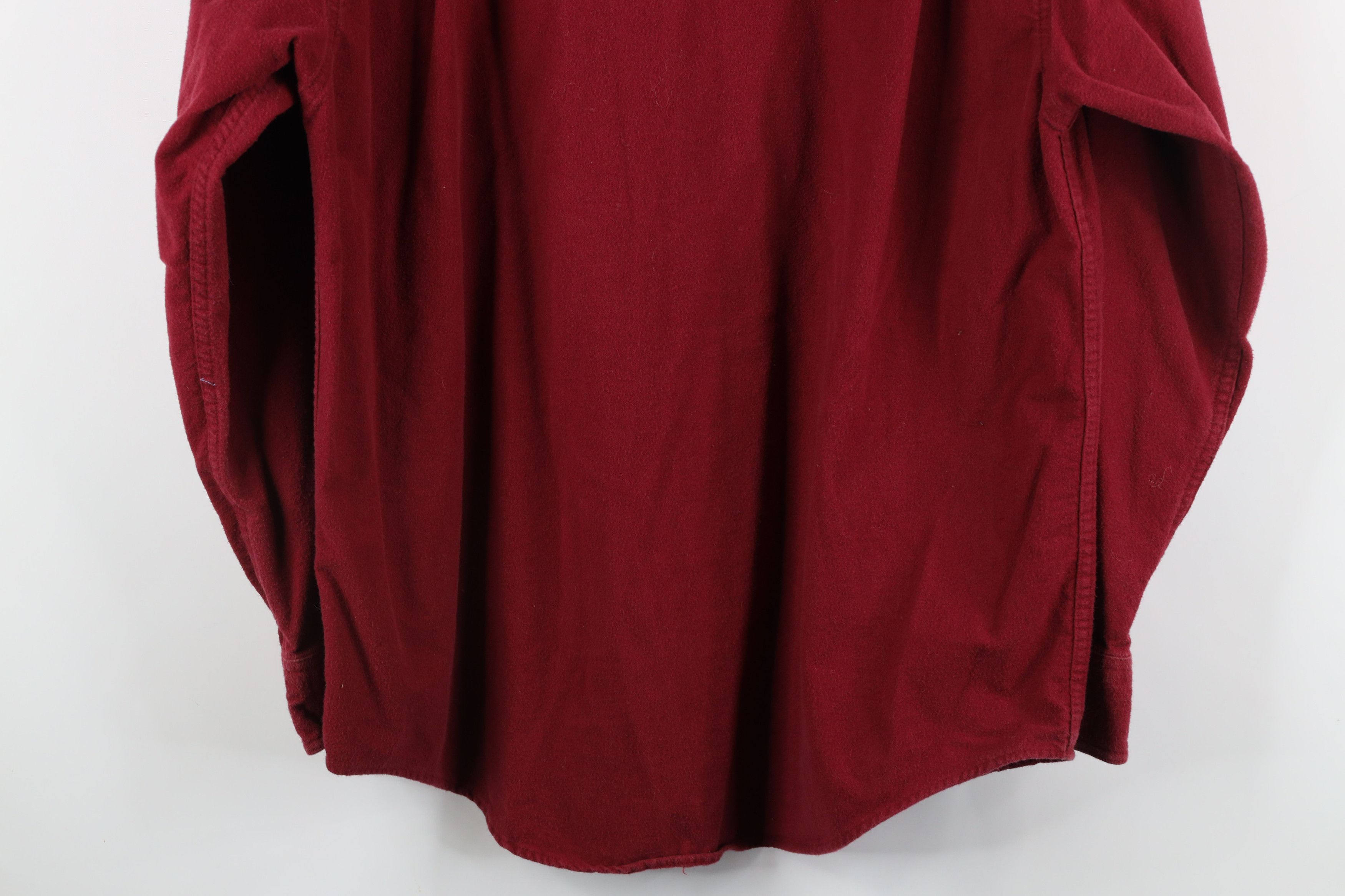 Vintage Vintage 90s Streetwear Chamois Cloth Button Shirt Red Size US L / EU 52-54 / 3 - 10 Thumbnail