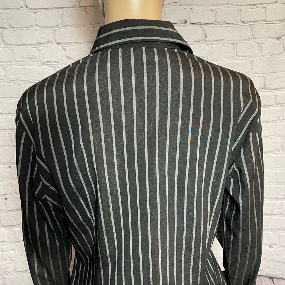 Other Jenne Maag Black White Striped Long Sleeve Shirt Size L Size L / US 10 / IT 46 - 9 Thumbnail