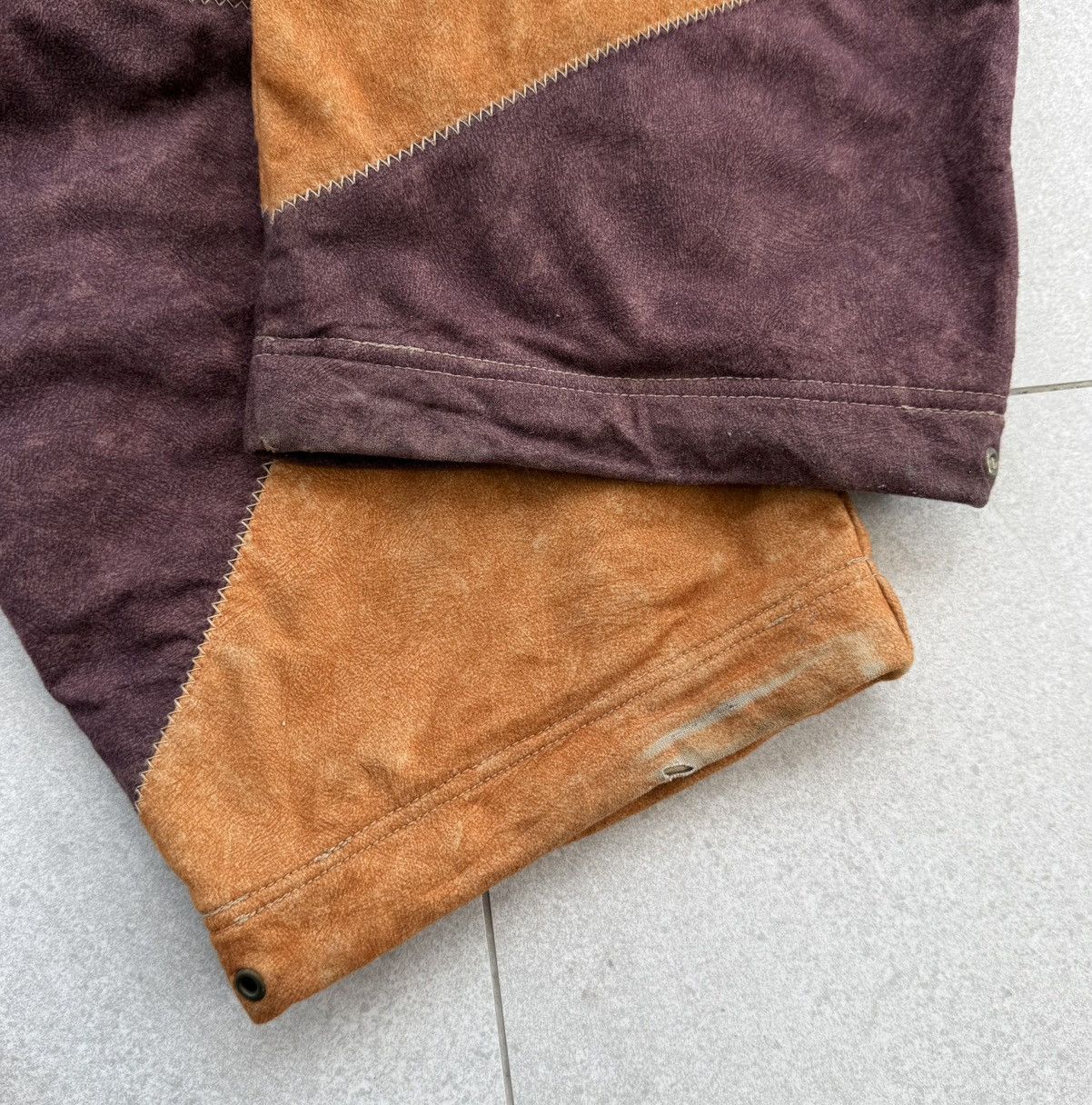 Pelle Pelle VTG Pelle Pelle Patchwork With A Y2K Baggy Fit/Cargo Pockets Size US XXL / EU 58 / 5 - 23 Thumbnail