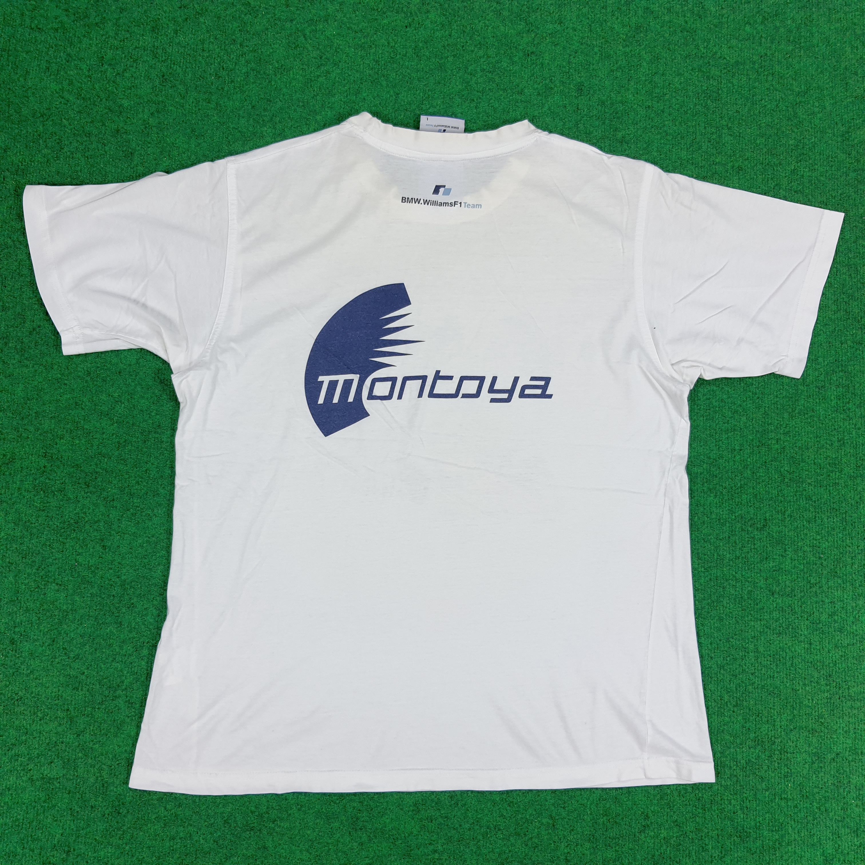 BMW × Vintage Vintage Montoya BMW Williams F1 Team Motorsports Tshirt Size US L / EU 52-54 / 3 - 3 Thumbnail