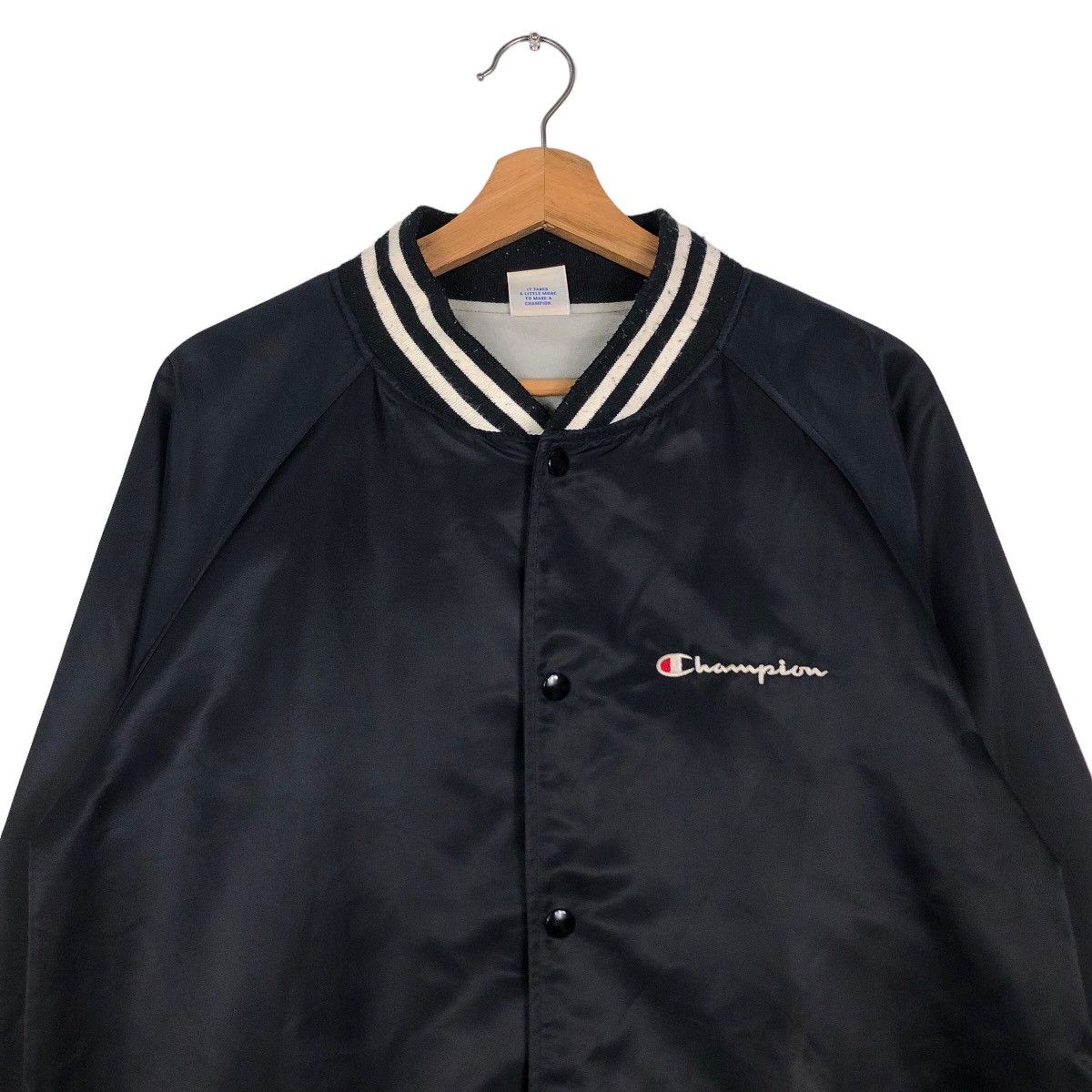 Japanese Brand 🔥Vintage Bomber Jacket Champion Satin USA Size US XL / EU 56 / 4 - 3 Thumbnail