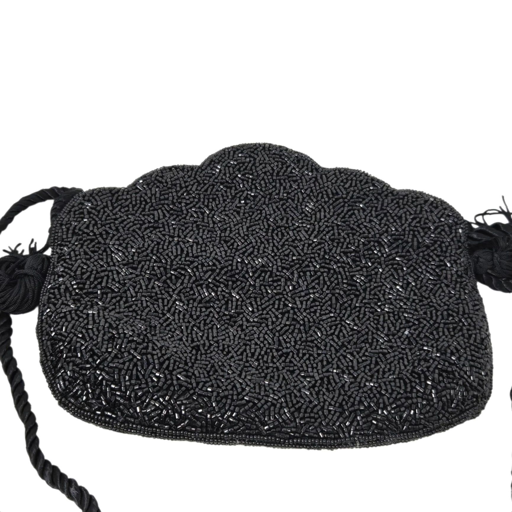 Vintage VINTAGE Floral Beaded Tassel Crossbody Purse Handbag Purse Women Beaded Tassel Crossbody Purse Handbag Floral Vintage 9x6.5 Size ONE SIZE - 4 Thumbnail