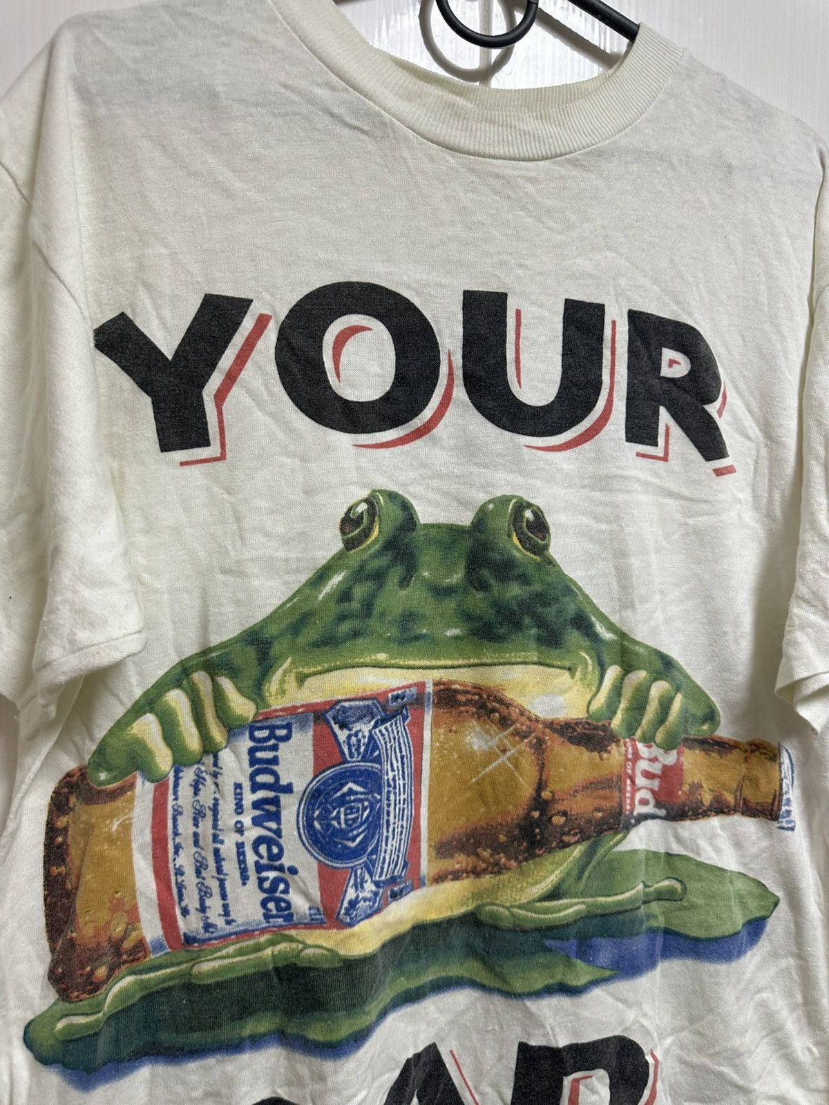 Budweiser × Vintage Vintage 90s Budweiser Frog Your Pad or Mine? 1995 T Shirt Size US L / EU 52-54 / 3 - 2 Thumbnail