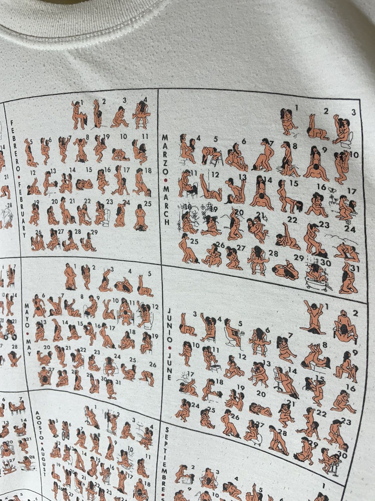 Vintage Kamasutra 365 days Humor crazy vintage T shirt 90s Size US XL / EU 56 / 4 - 9 Thumbnail