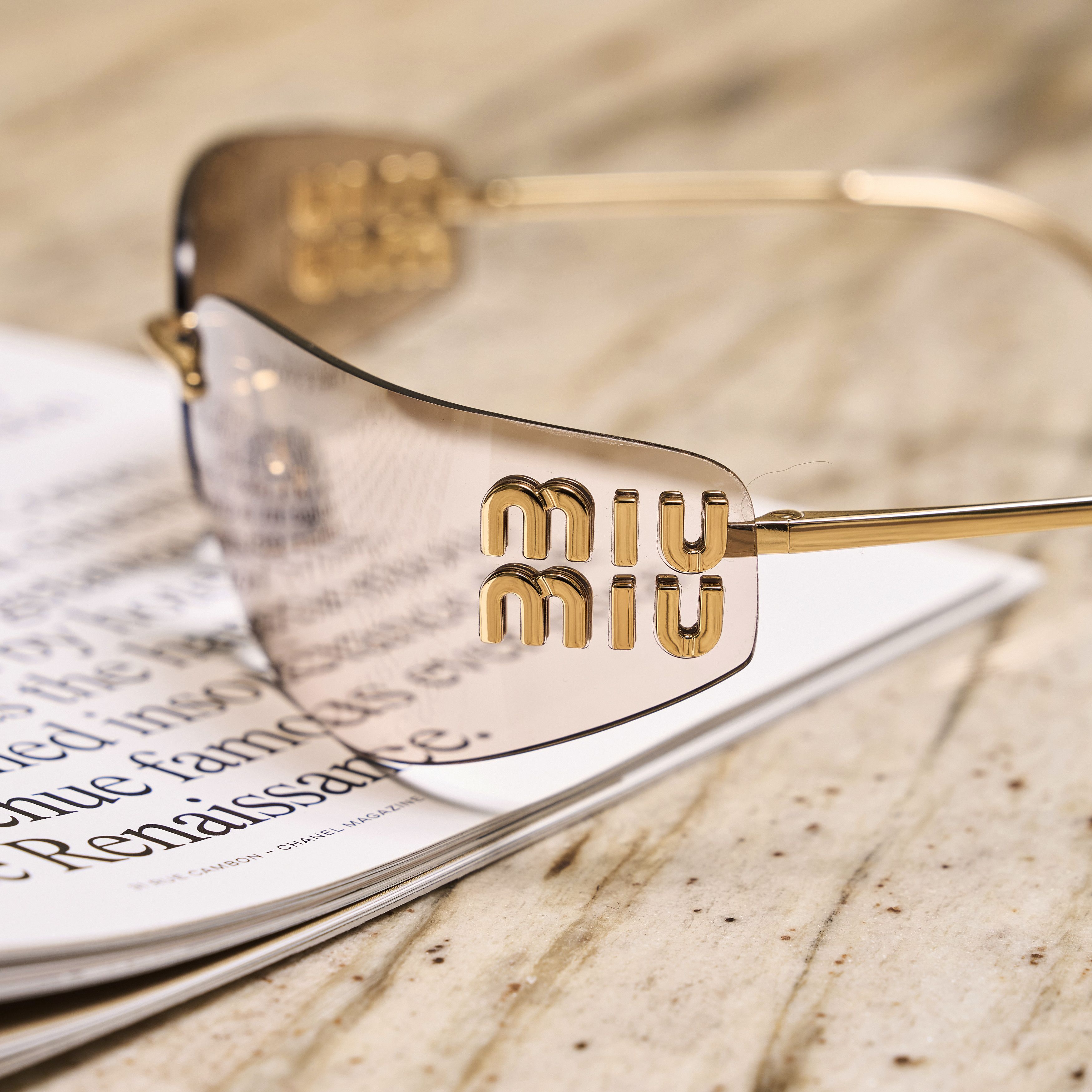 Miu Miu MIU MIU A51 5AK20P SUNGLASSES Size ONE SIZE - 4 Thumbnail