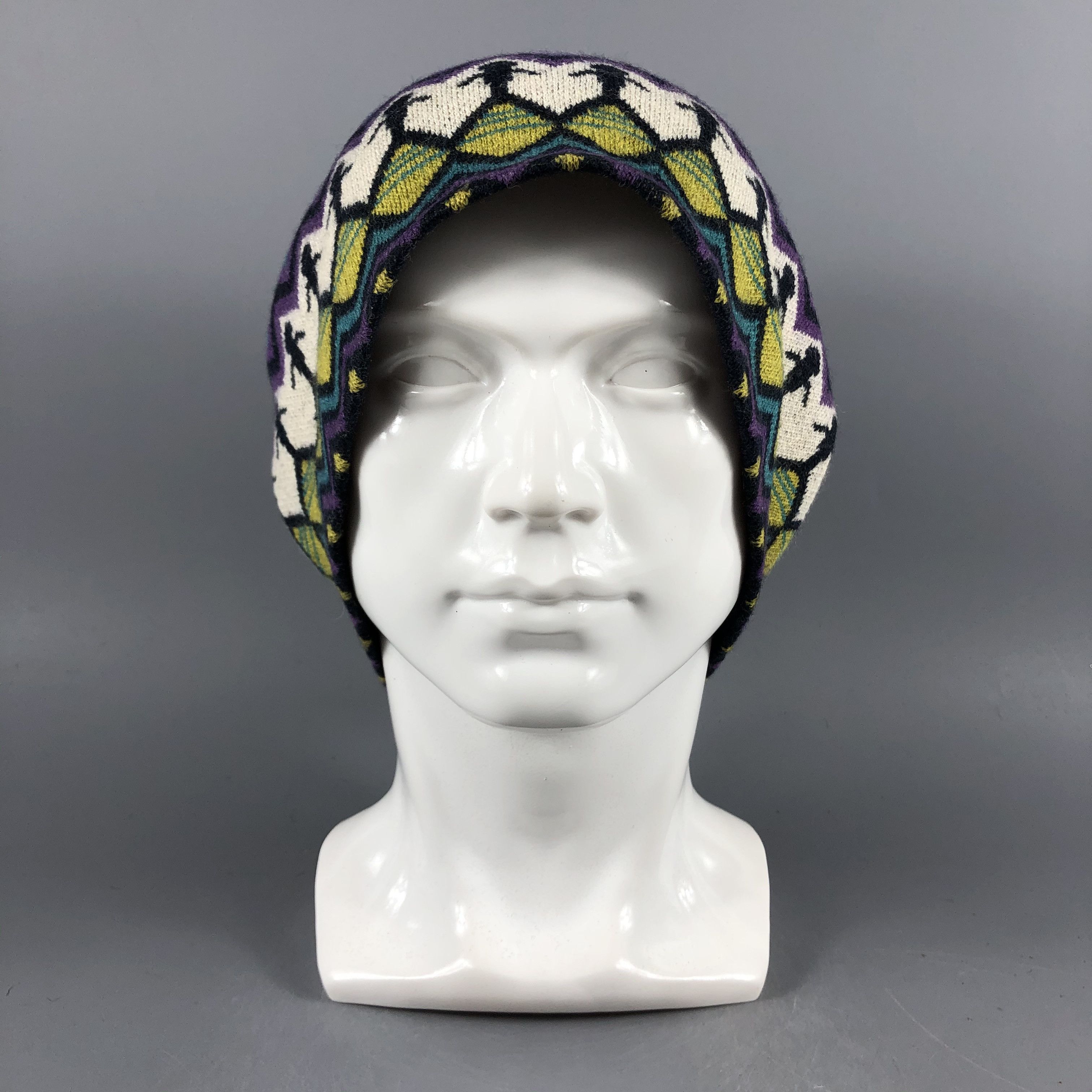 Vintage Jochomola Multiclor Beanie Snow Hat Snow Cap -D1257 Size ONE SIZE - 7 Thumbnail